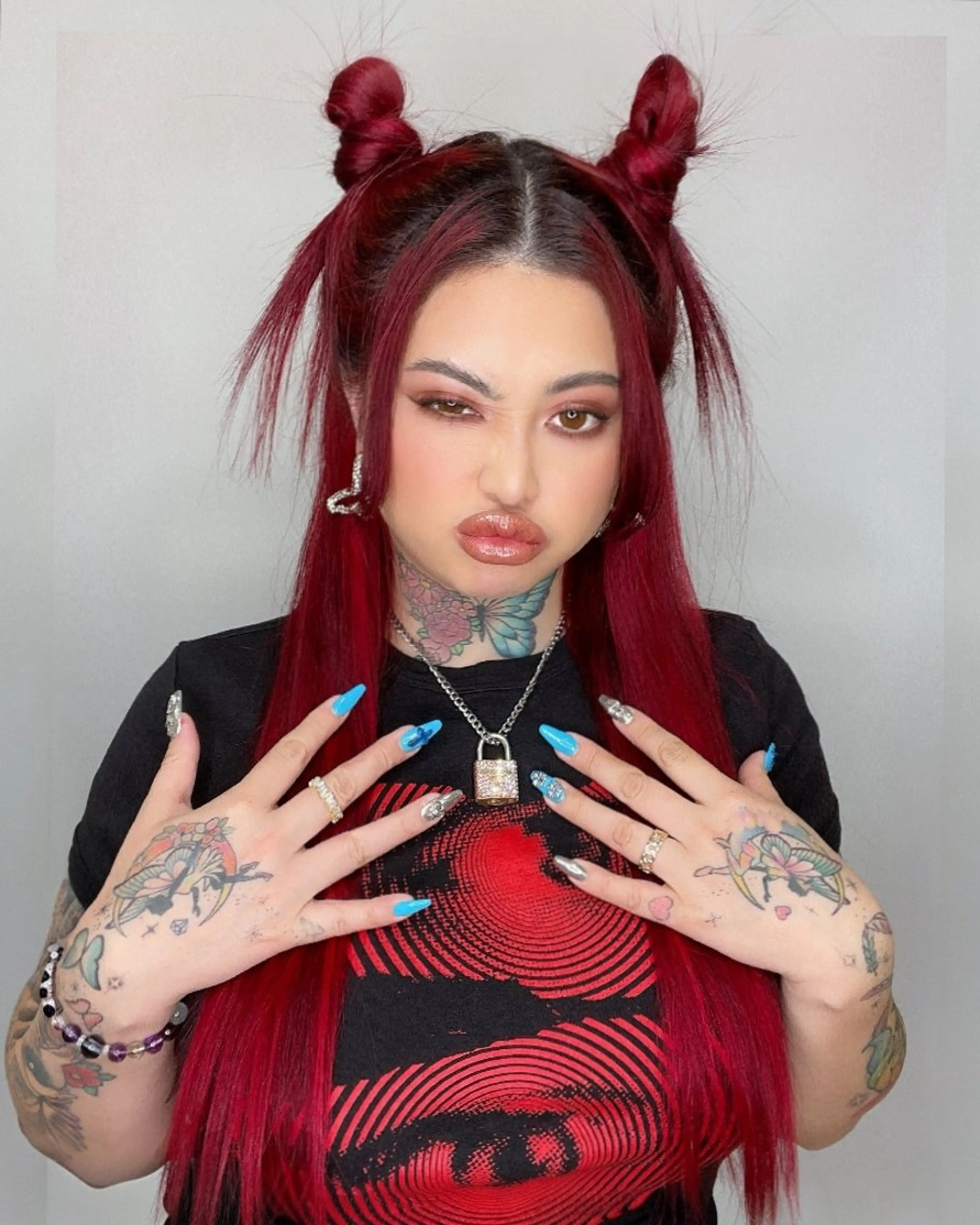 ロング カラー ヘアアレンジ エクステ ヘアカラー トリートメント HIME. ＊*ヒメドットのヘアスタイル