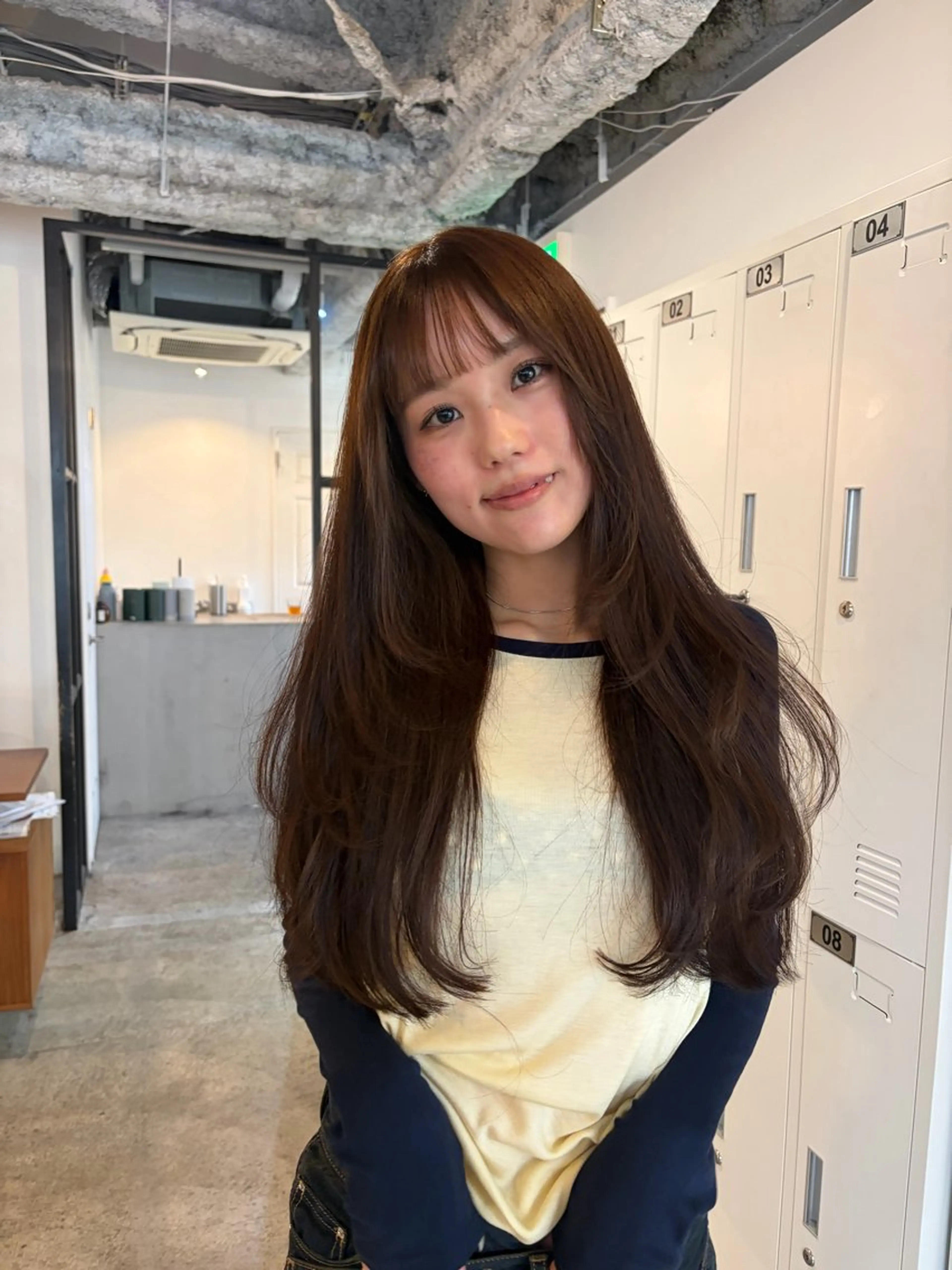 ロング レイヤーカット カット ヘアカラー 🧣misaki 🧣のヘアスタイル