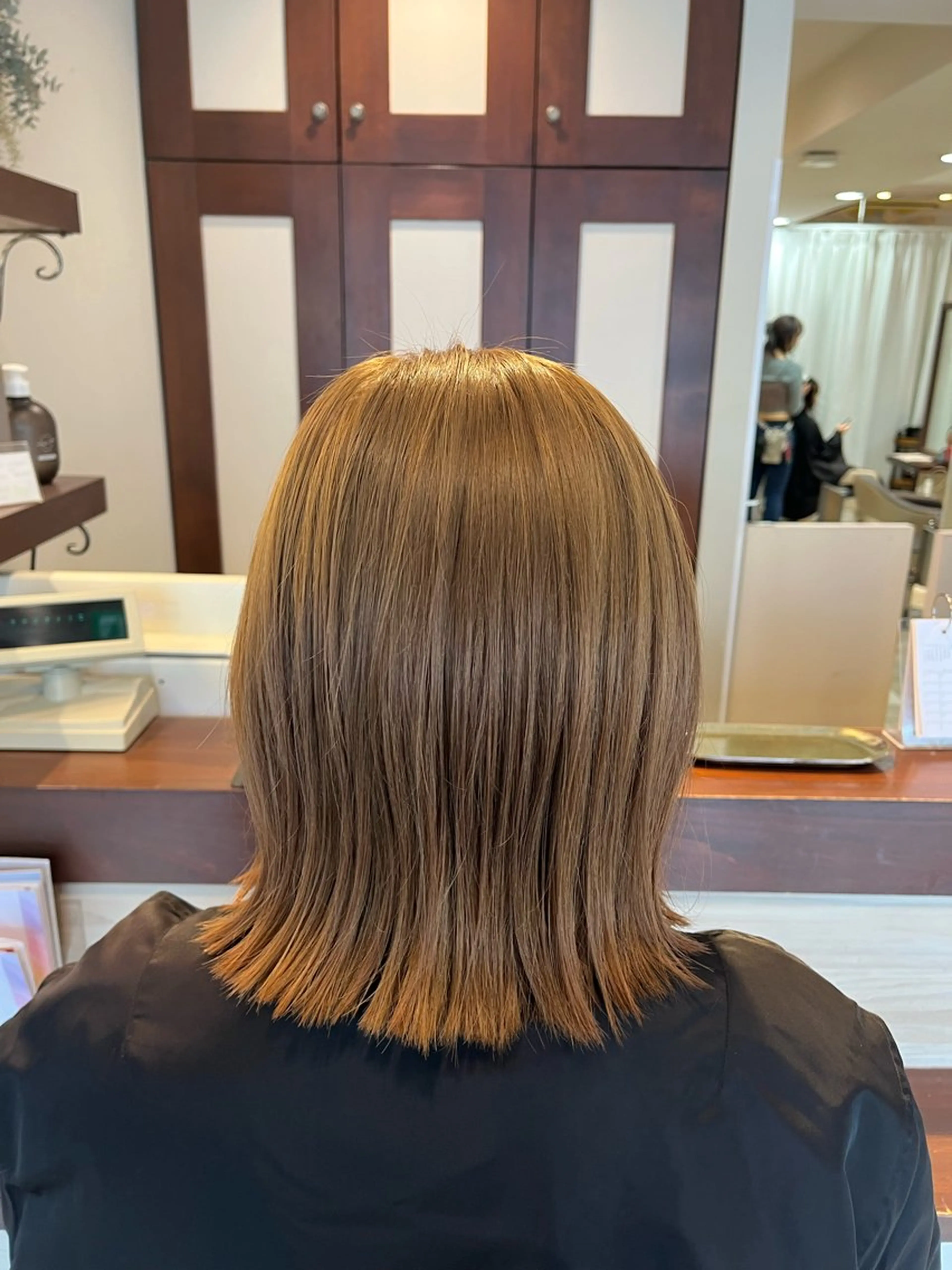 ミディアム カラー カット ヘアカラー 大人透明感艶カラー 寺田稜のヘアスタイル