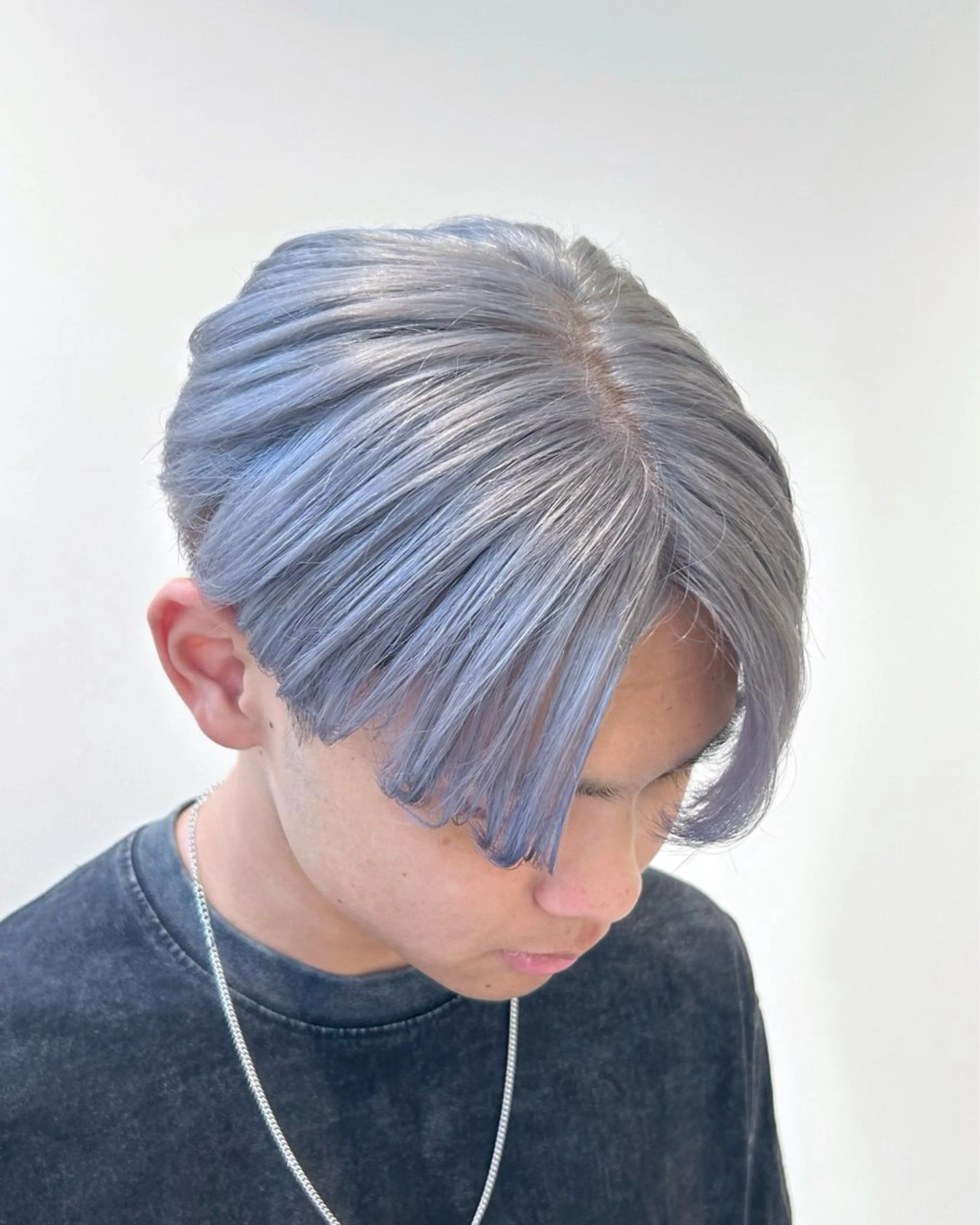 ショート カラー メンズ メンズブリーチ ブリーチ シルバー ホワイトシルバー NYNY 🌺Ruiのヘアスタイル