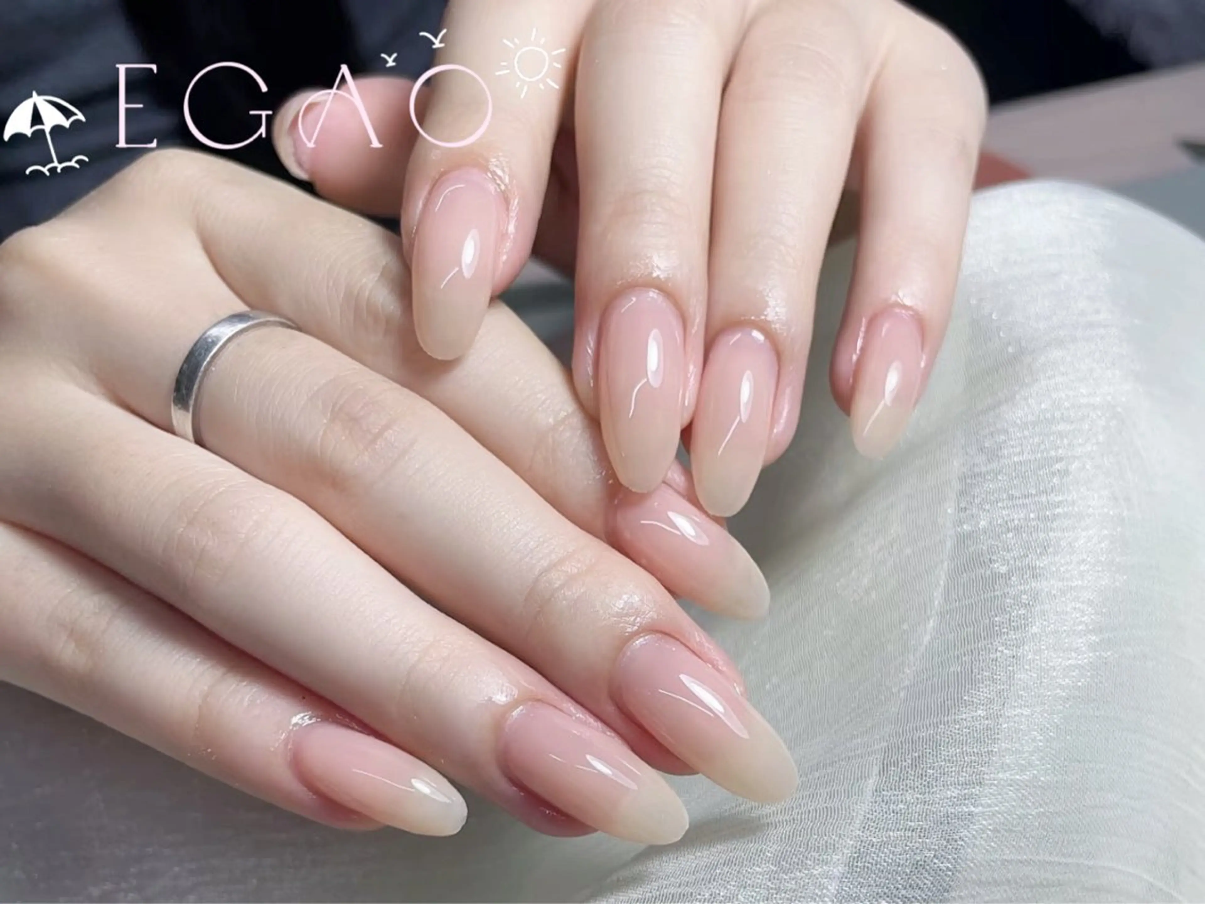 ネイル アートネイル フットネイル フレンチネイル ジェルネイル グラデーション ハンドネイル Egao Nail錦糸町店のネイルデザイン