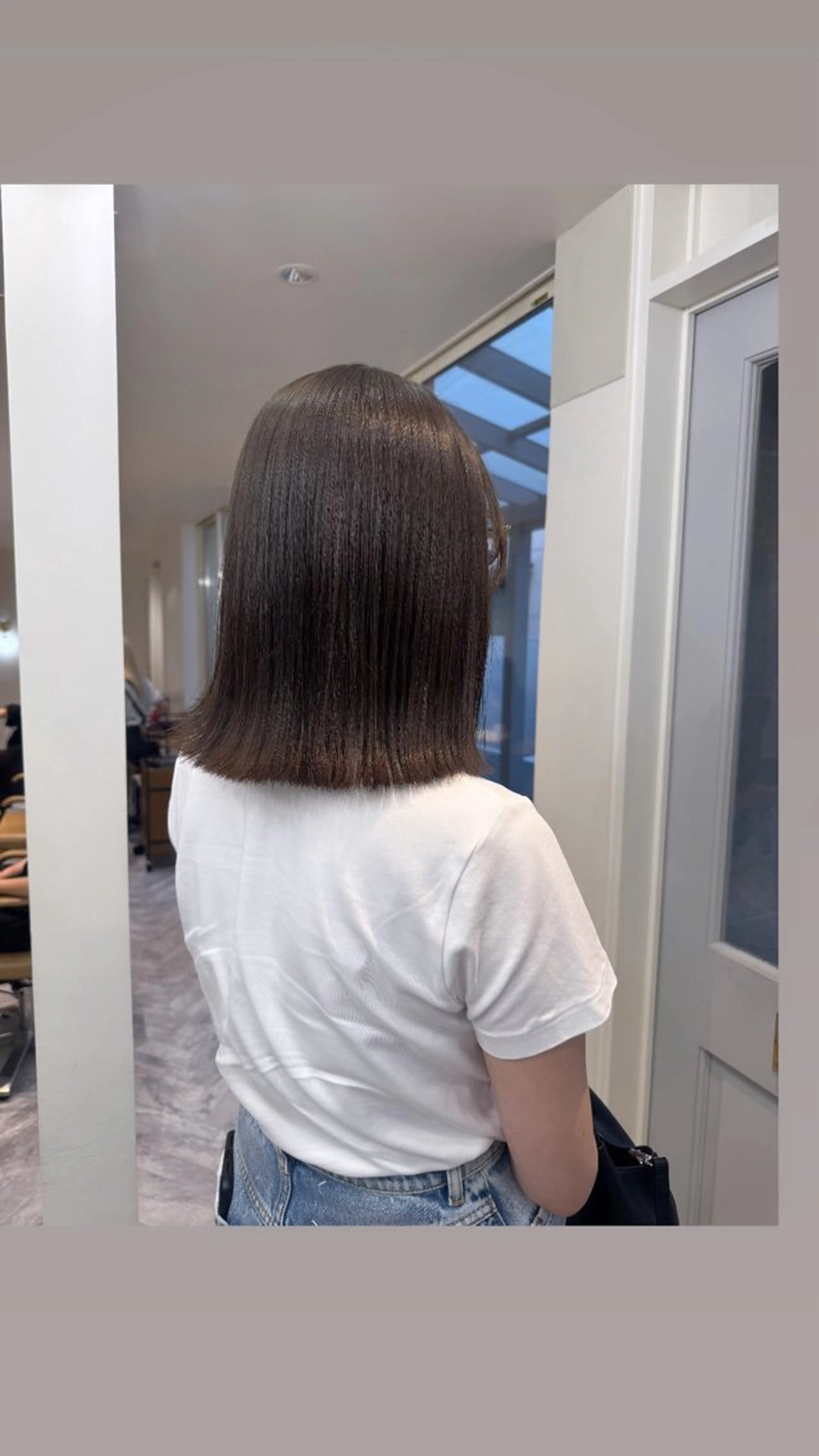 ロング カラー ブラウンカラー オリーブブラウン カット ヘアカラー トリートメント Lomalia 🤍🫧/makoのマツエク・マツパデザイン