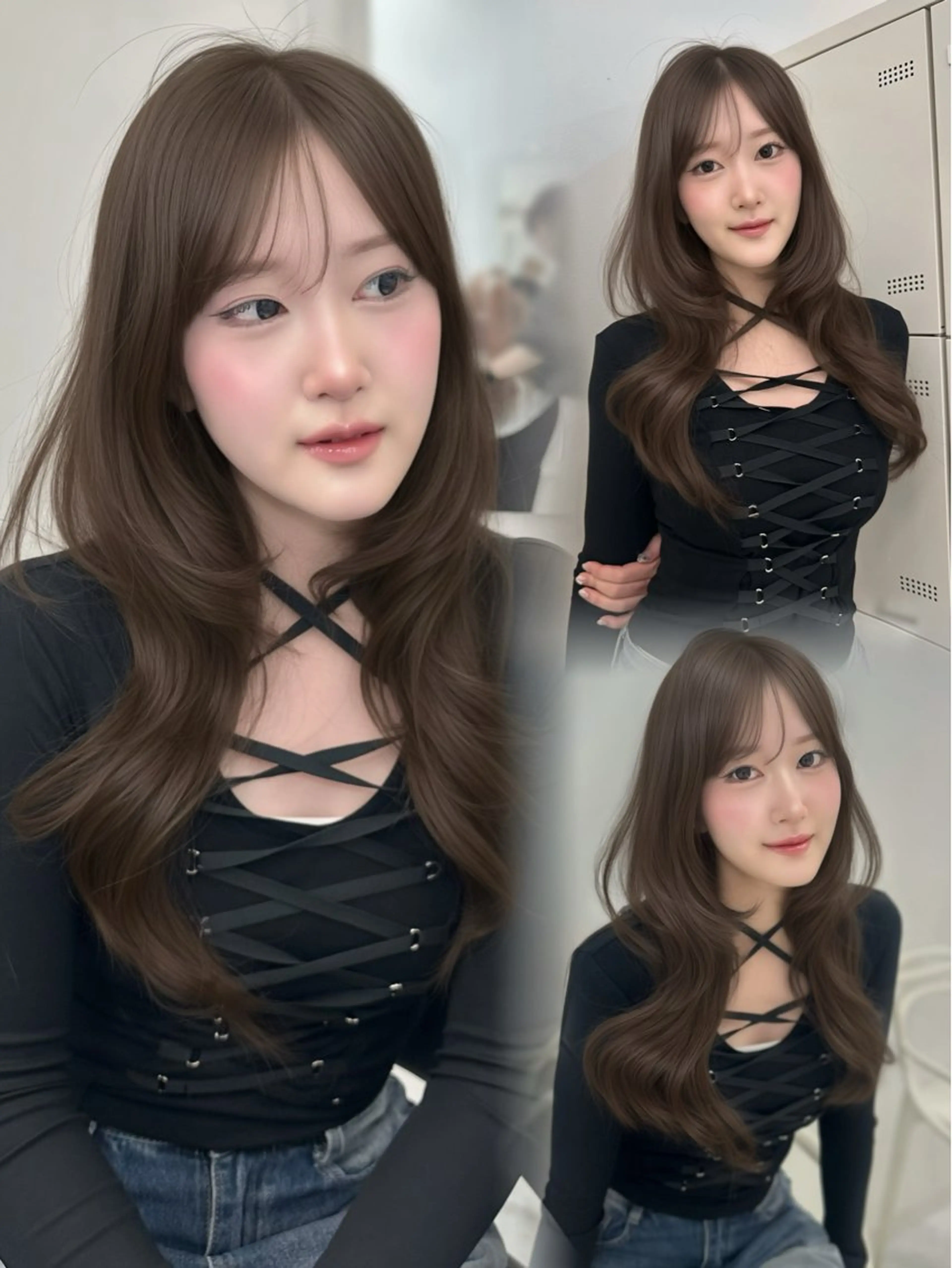 ロング カラー ヘアカラー ヘアセット 上品モテヘア🩶 karen🩶のヘアスタイル