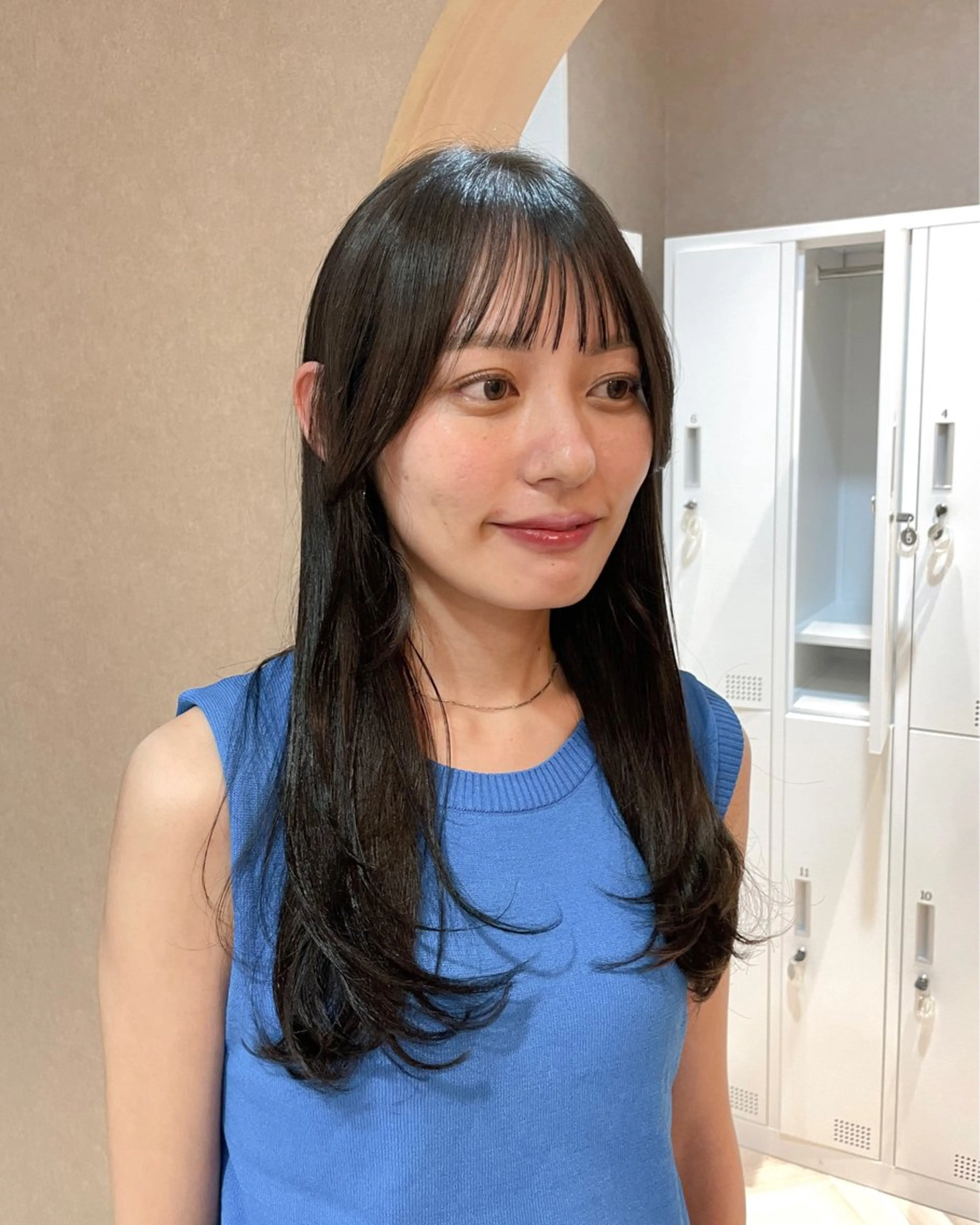 ロング ヘアカラー トリートメント 似合わせ/ベージュ /レイヤー/りほ🤍のヘアスタイル