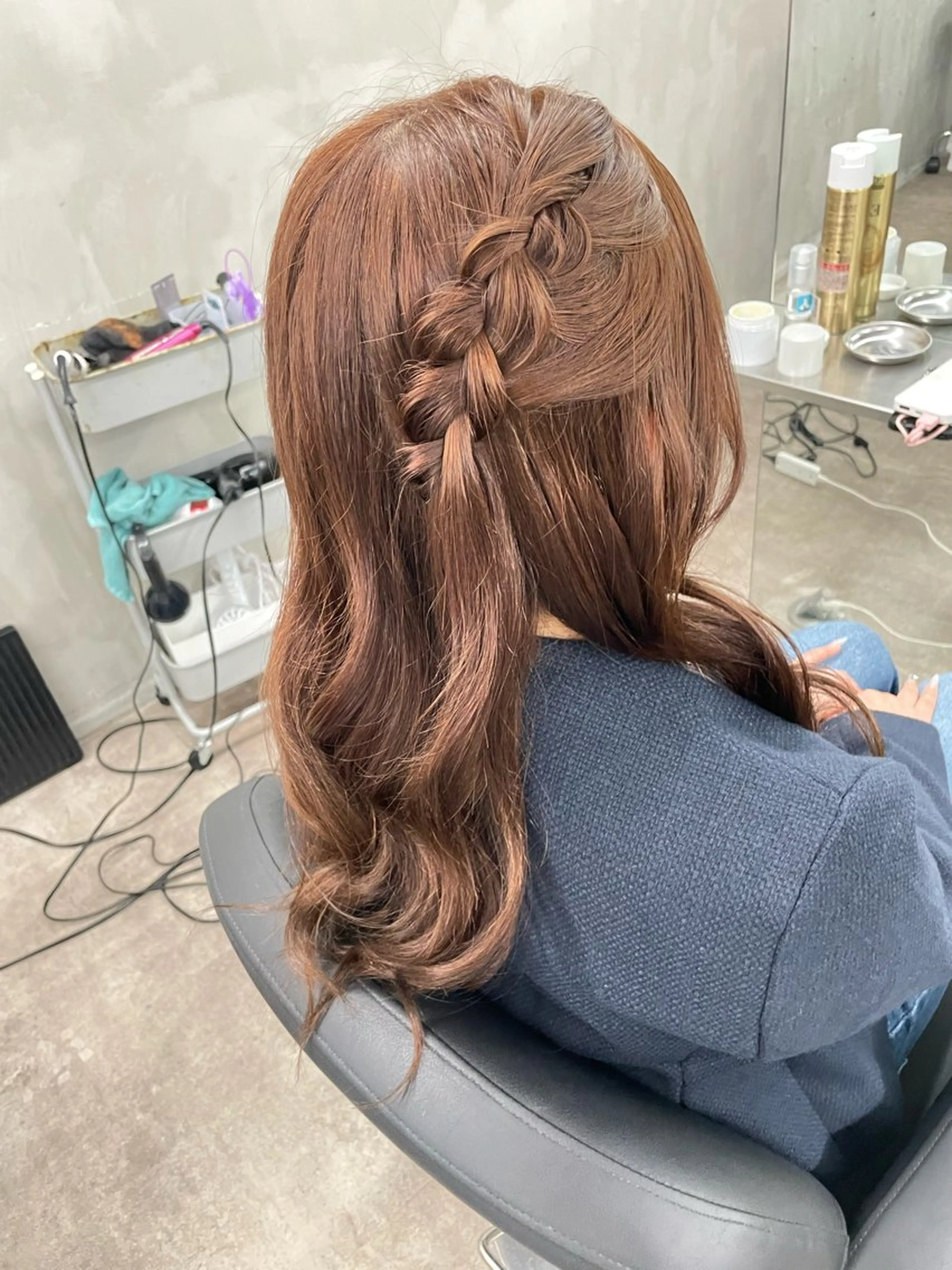 ヘアアレンジ ヘアセット 速水 ゆきののヘアスタイル