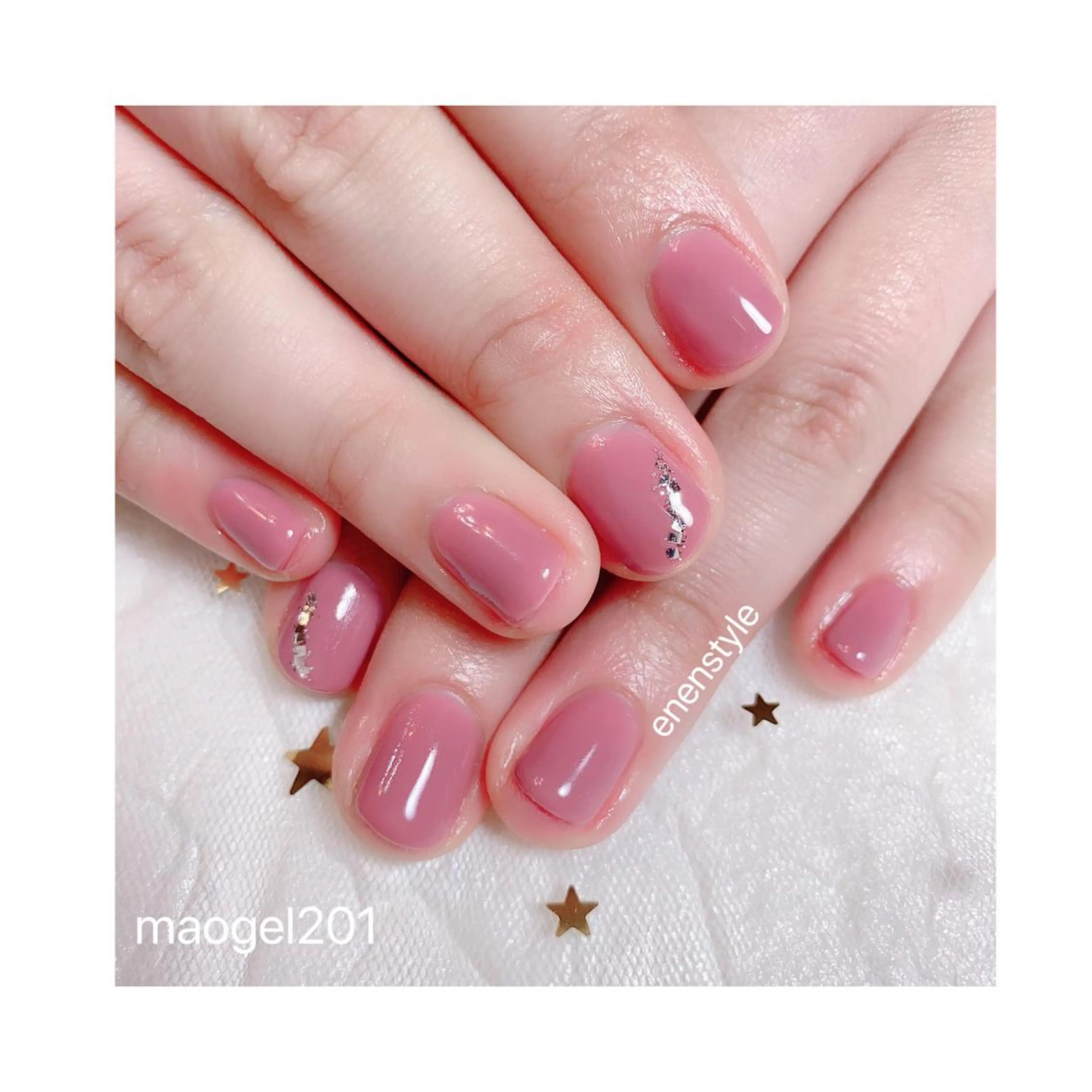 ショート ネイル ジェルネイル ニュアンスネイル オフィスネイル ワンカラーネイル パラジェル 👑enen style👑のネイルデザイン