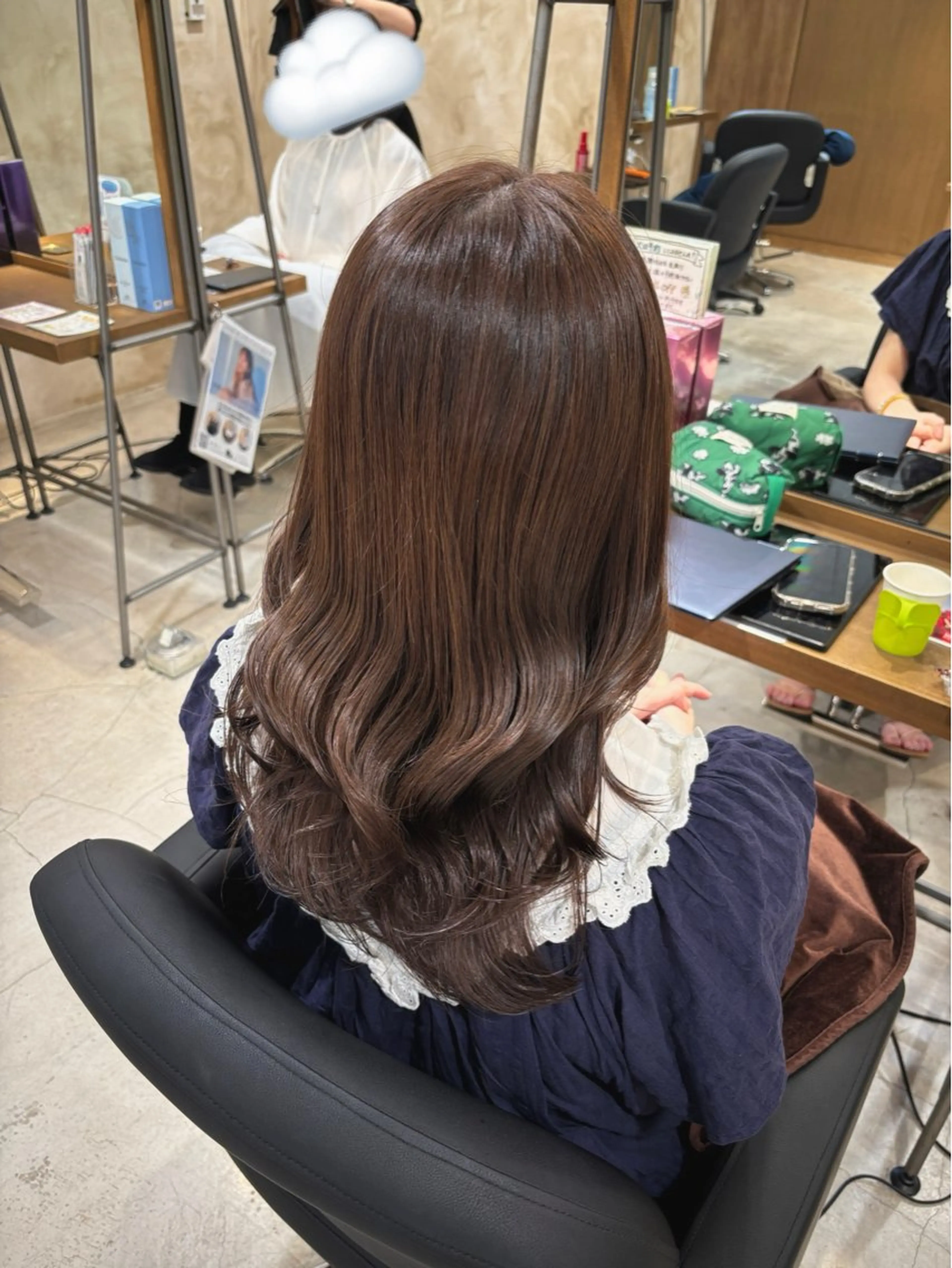 ロング カラー ラベンダーカラー ヘアカラー トリートメント ツヤカラー🫧Sae ネイルモデル募集中のヘアスタイル