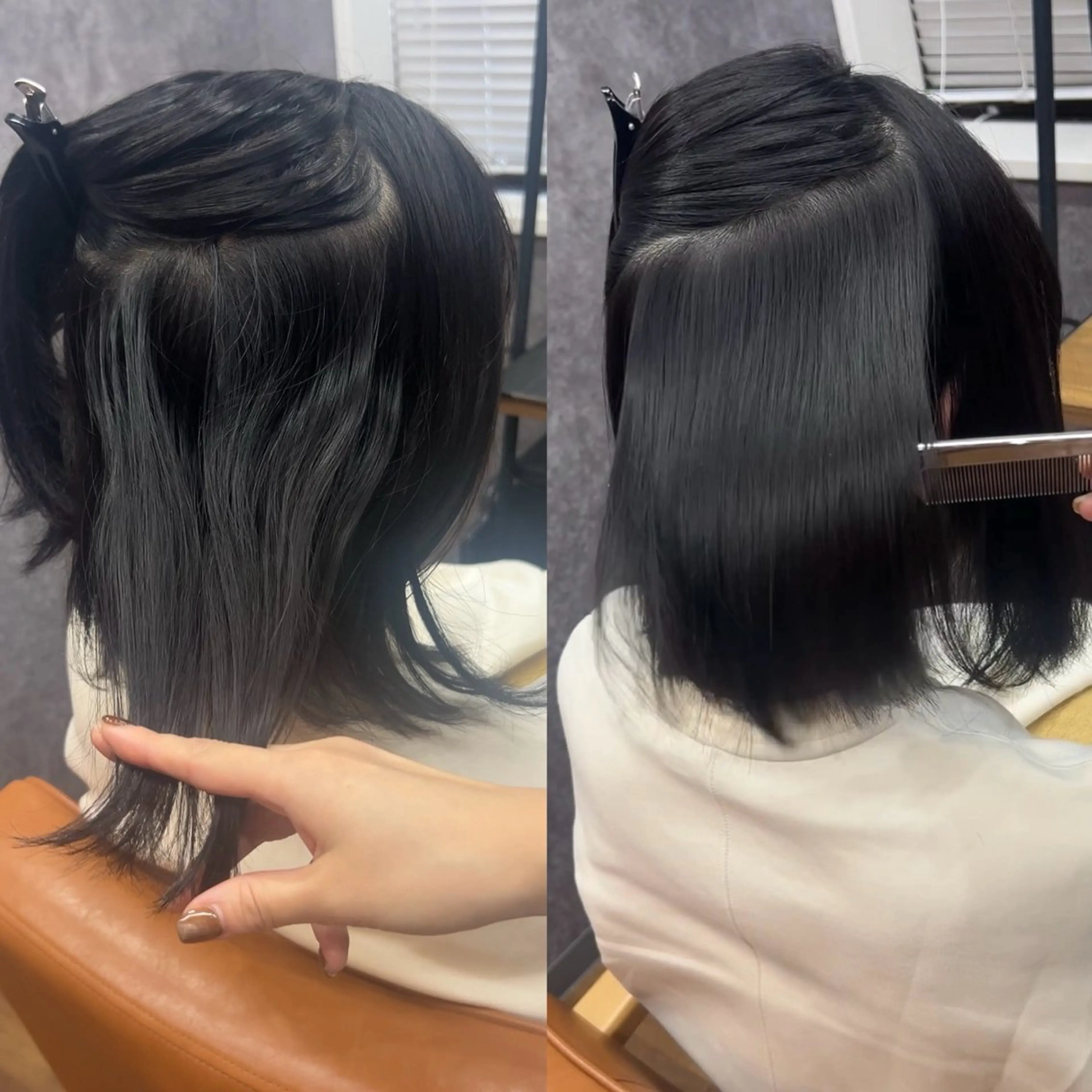 ミディアム カット 縮毛矯正 トリートメント cocoa船橋🦄 chinamiのヘアスタイル