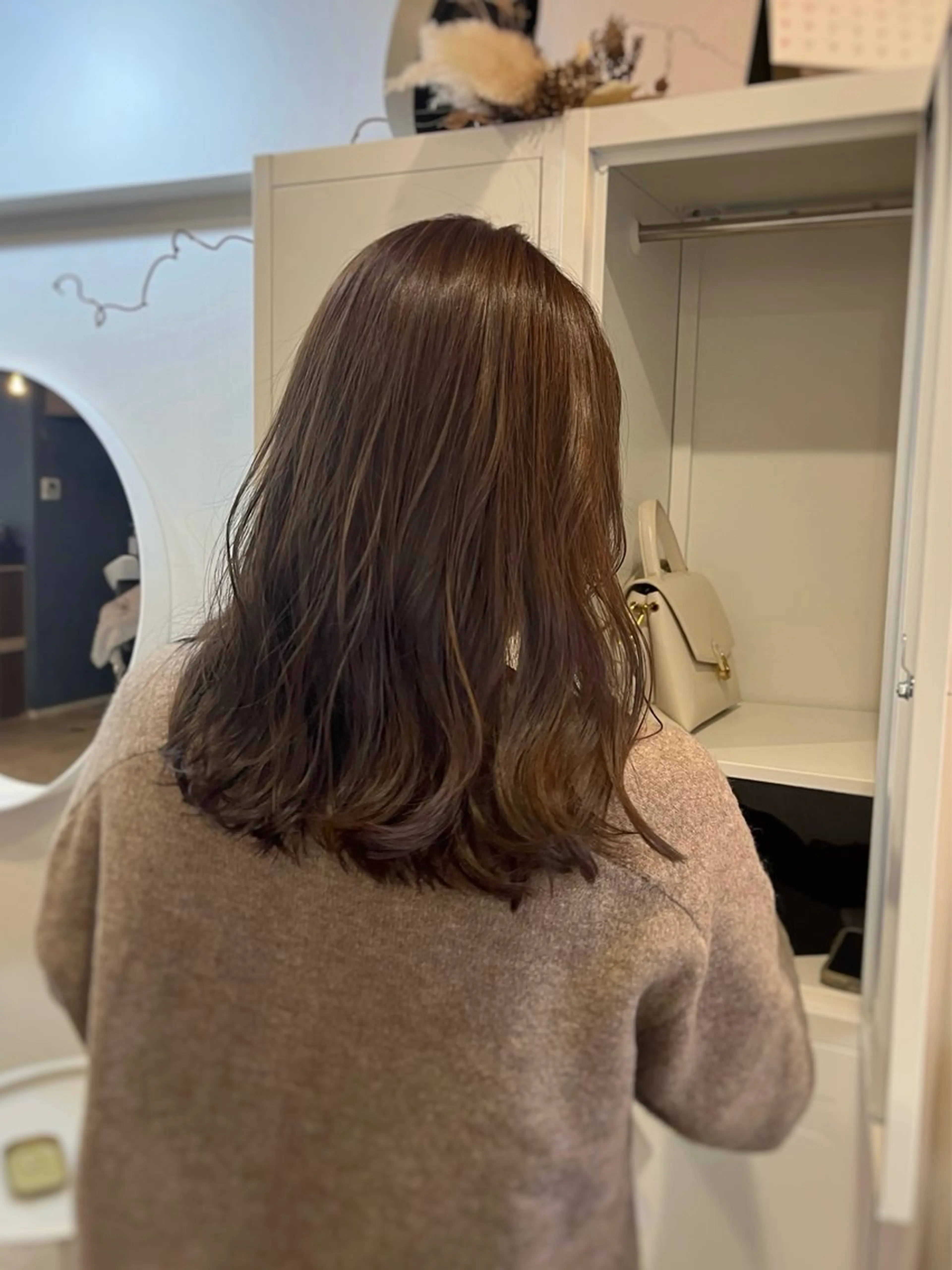 セミロング カラー CLOVE所属・下石怜子/レイヤー/ 透明感カラーのヘアスタイル