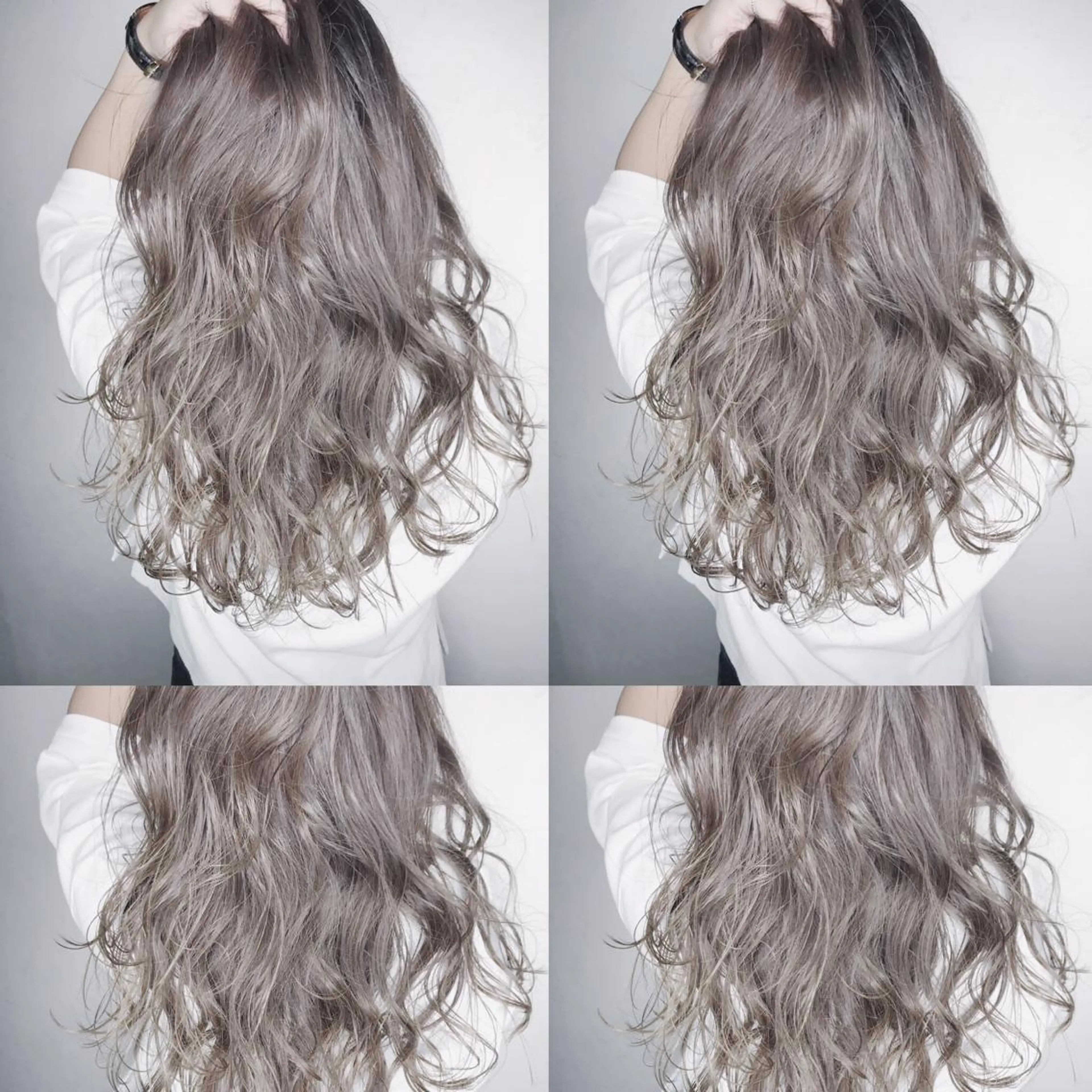 ロング カラー シルバー ヘアカラー トリートメント 【完全マンツー 恵比寿】佐藤 翔のヘアスタイル