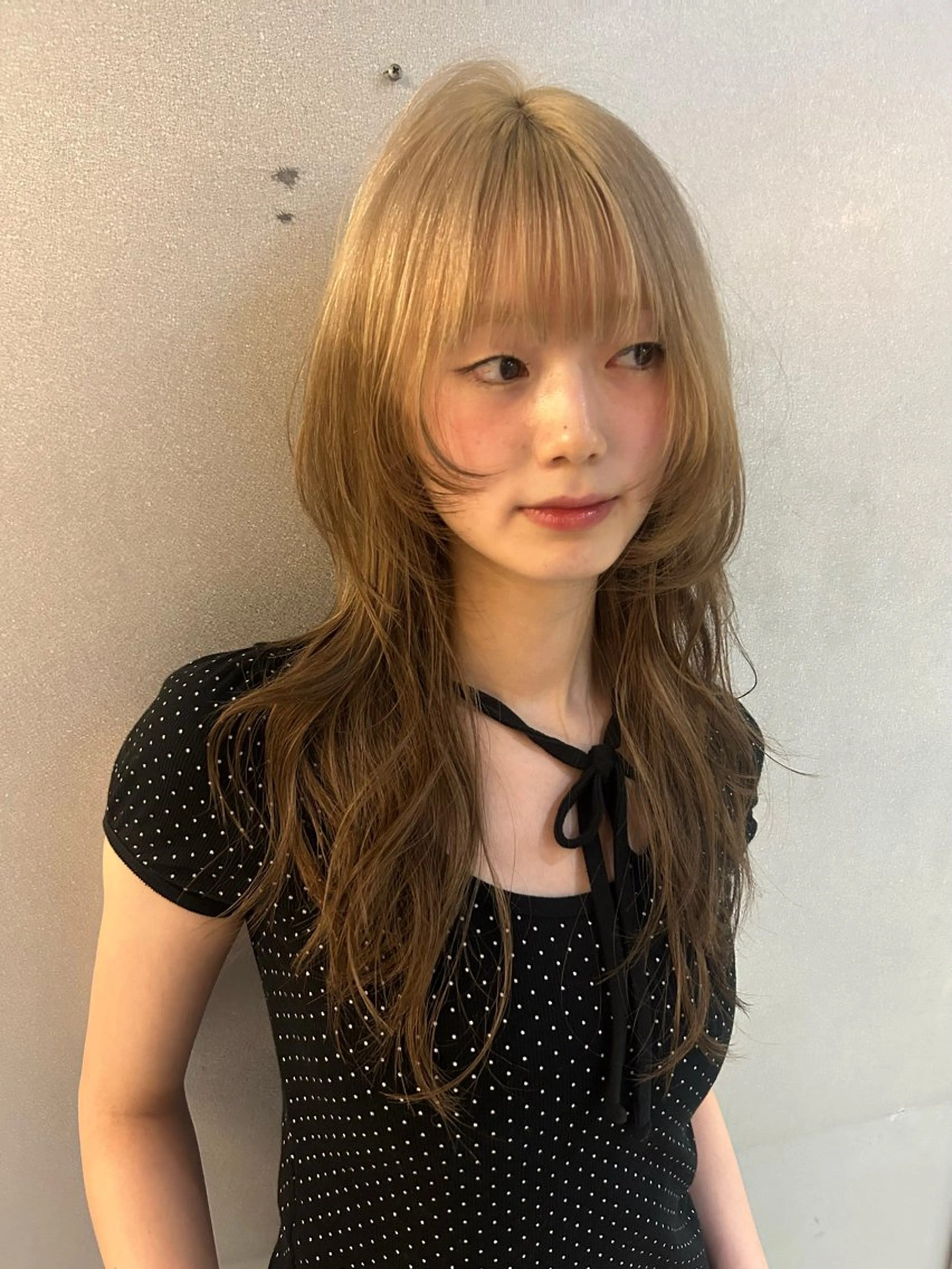 ロング ハイレイヤー レイヤーカット 韓国ボブ/レイヤー ボブ/ EMIRIのヘアスタイル
