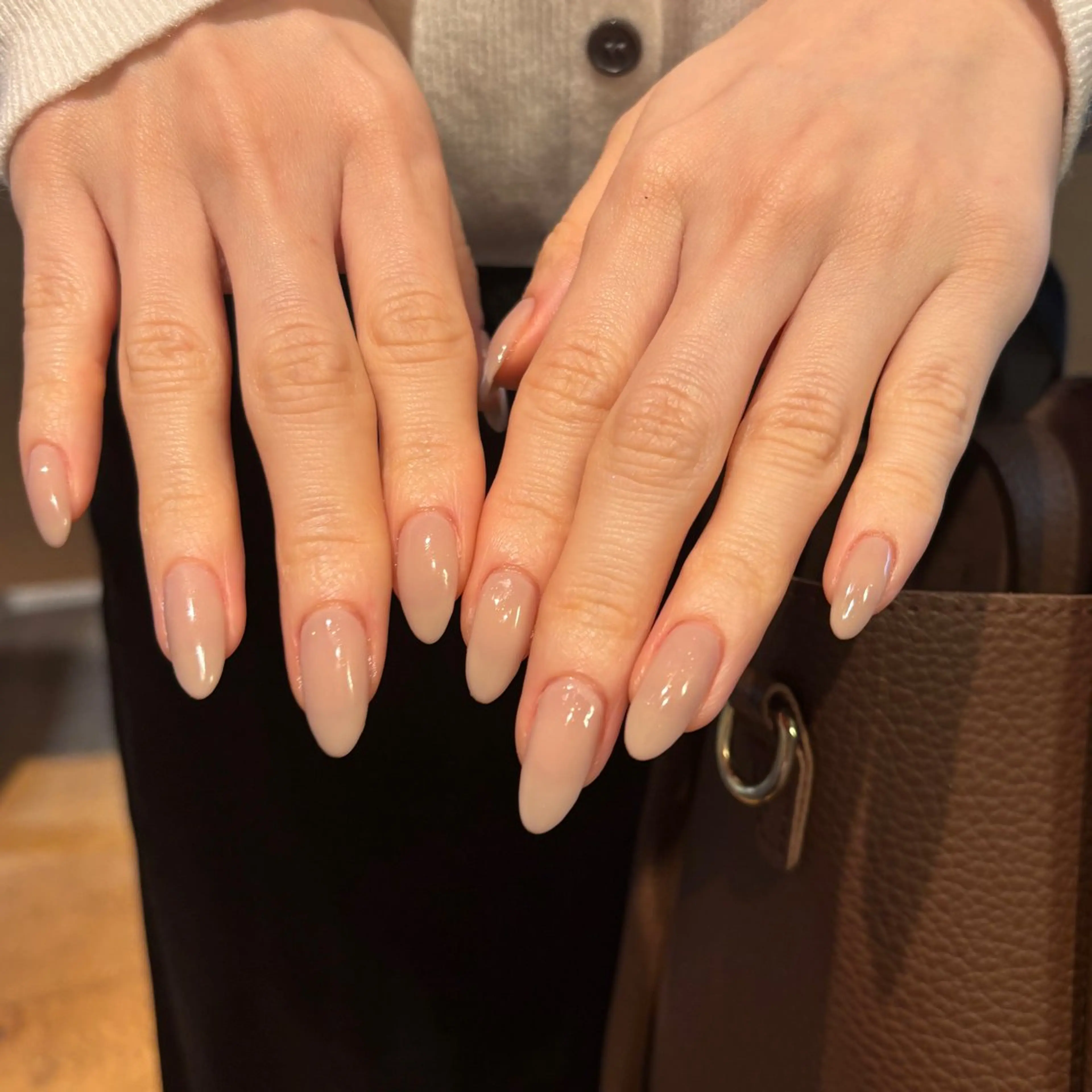 ネイル ワンカラーネイル モデル募集🍑渋谷 Nanamiのネイルデザイン