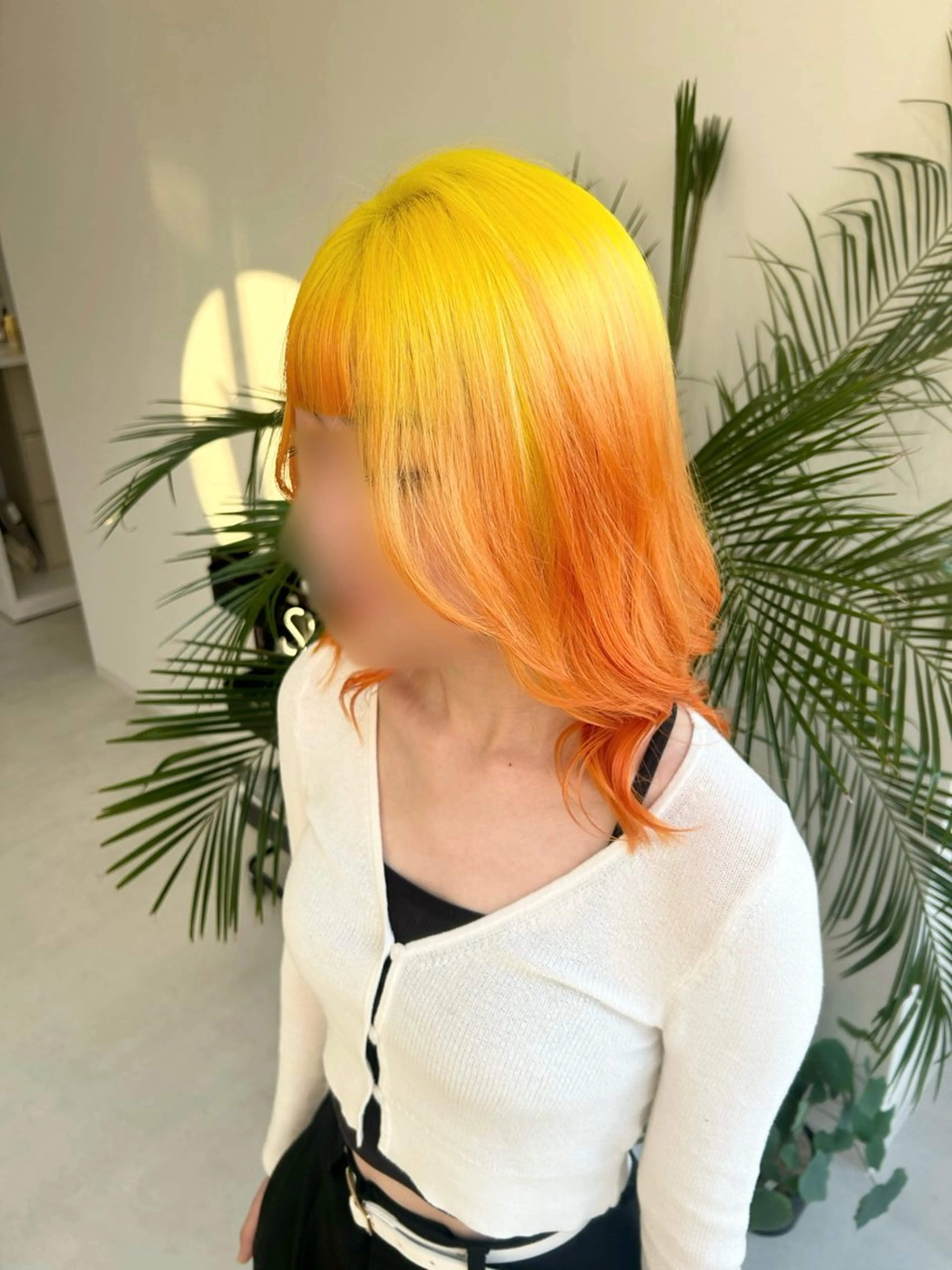 セミロング カラー カット ヘアカラー En/ ひなたのヘアスタイル