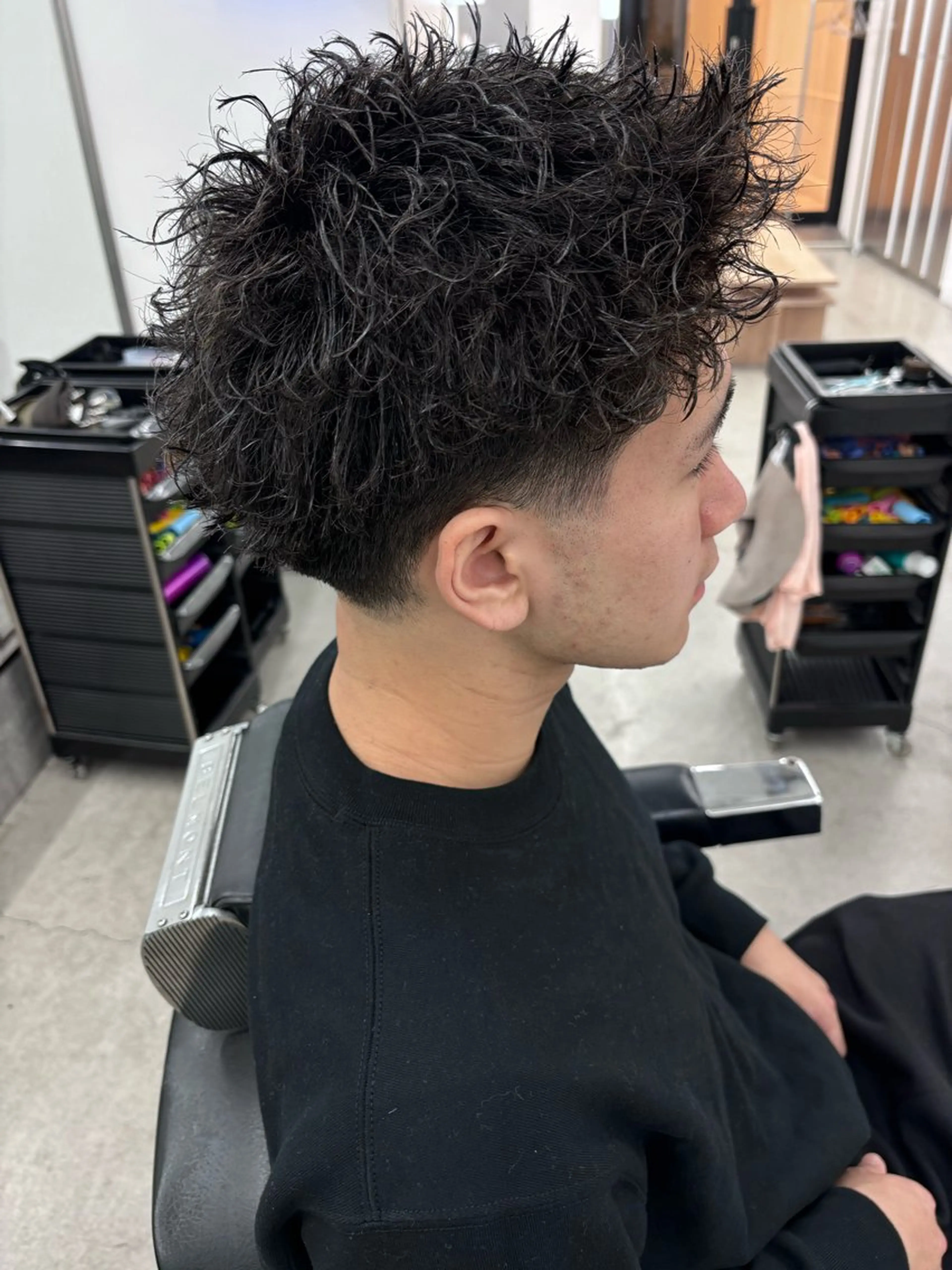 パーマ メンズ カット パーマ トリートメント 土岐 仁/メンズ専門 パーマ特化美容師🔥のヘアスタイル