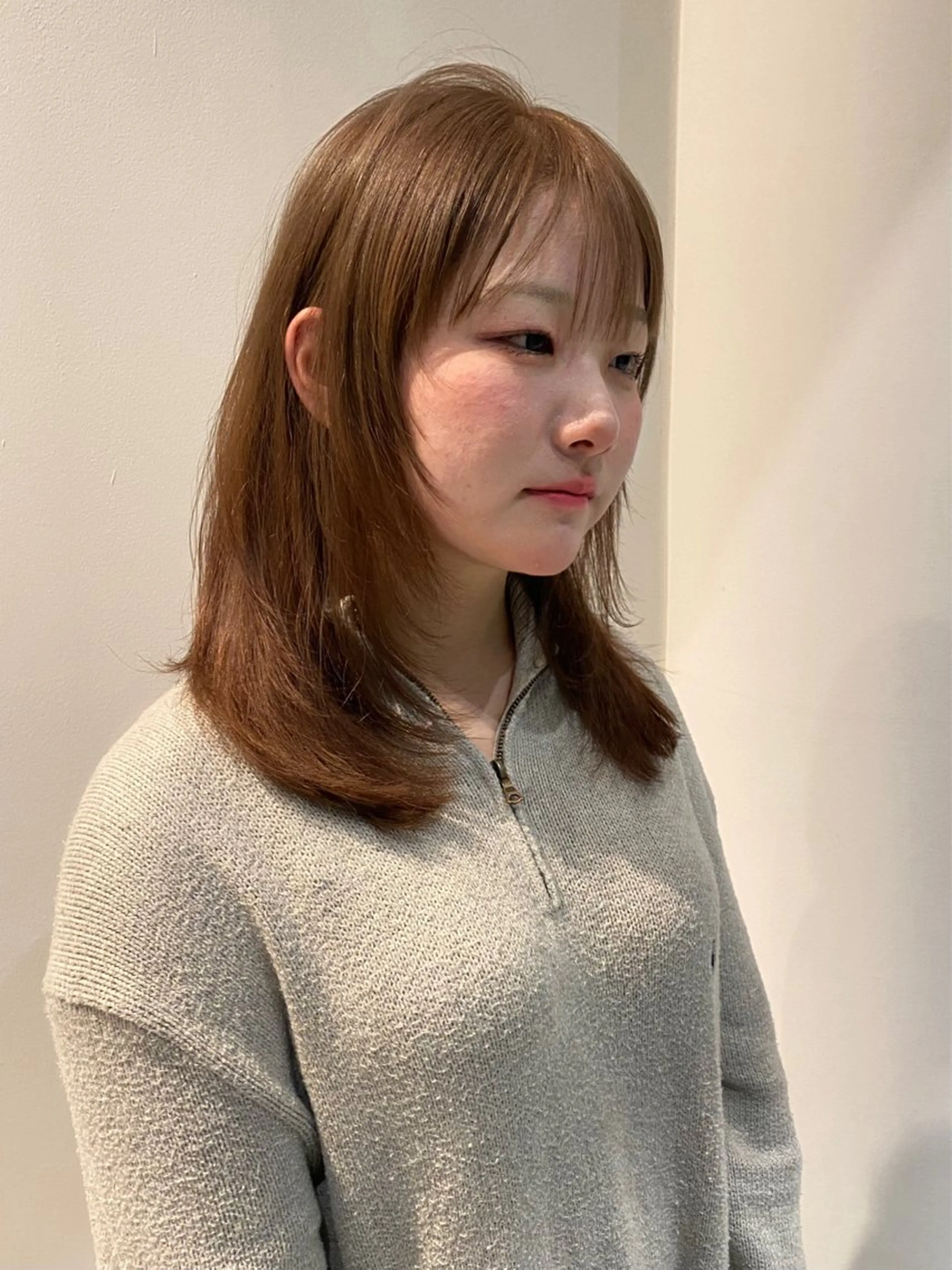 ミディアム カラー カット ヘアカラー トリートメント mai / linoah˚✧のヘアスタイル