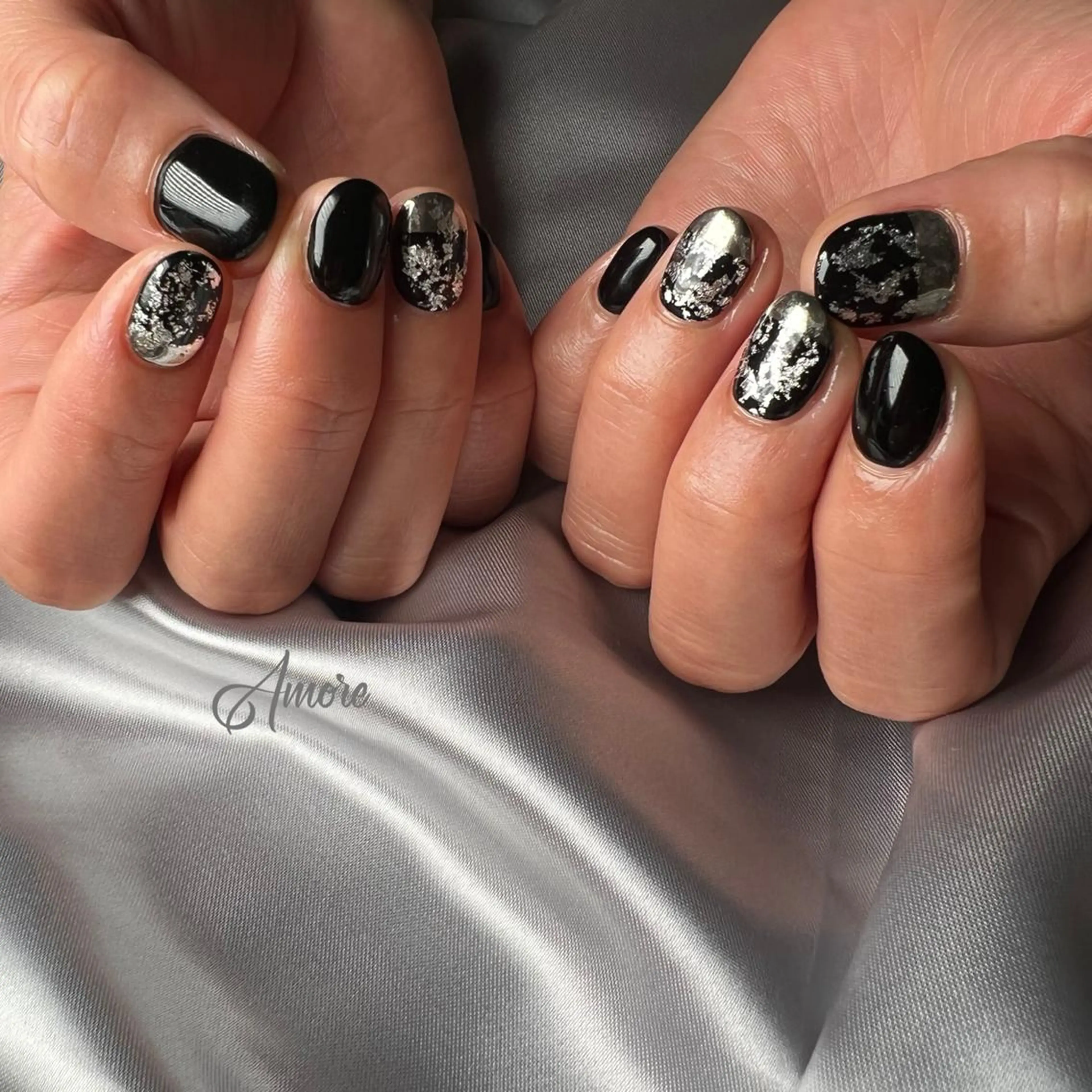 ネイル ジェルネイル ミラーネイル オフィスネイル パラジェル You kyehwaのネイルデザイン