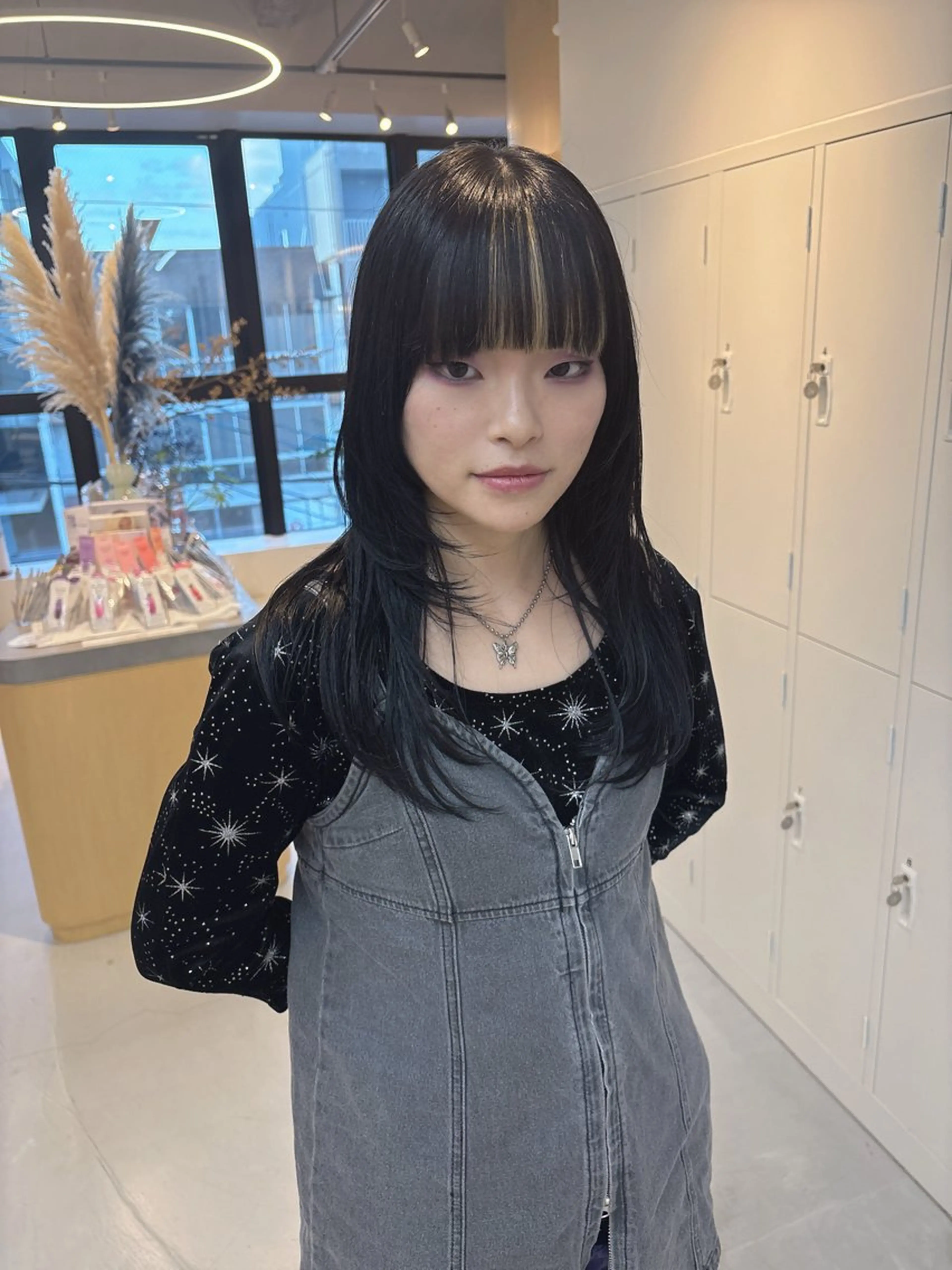 ロング 韓国風ヘア レイヤーカット 小顔カット 垢抜けレイヤー特化× 髪質改善 藤原悠暉のヘアスタイル