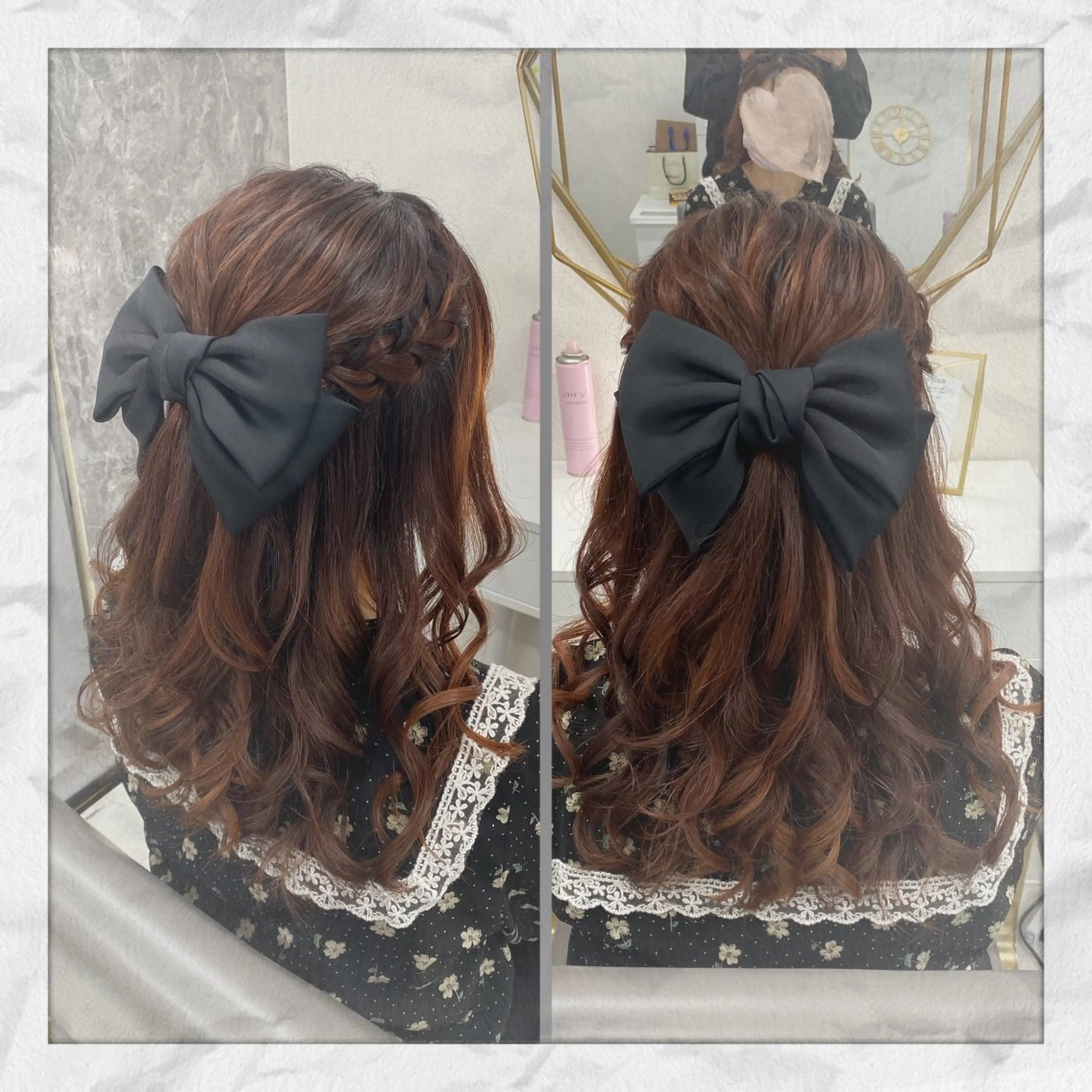 セミロング ヘアアレンジ ヘアセット ヘアセット/着付け 𓇼 松本 夏美𓇼のヘアスタイル