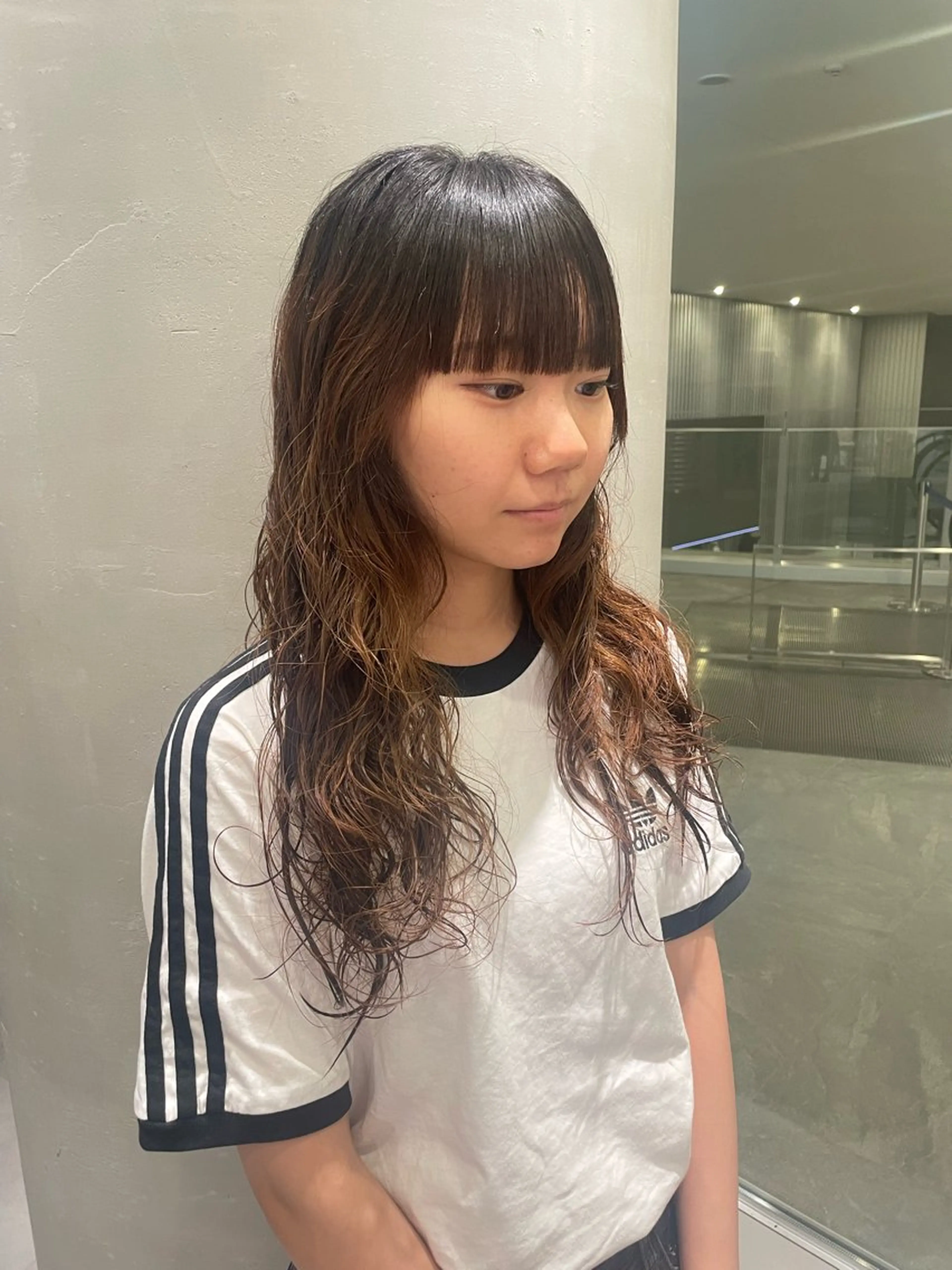 ロング パーマ カット／ブリーチ🐏 モデル募集中 ナナホのヘアスタイル