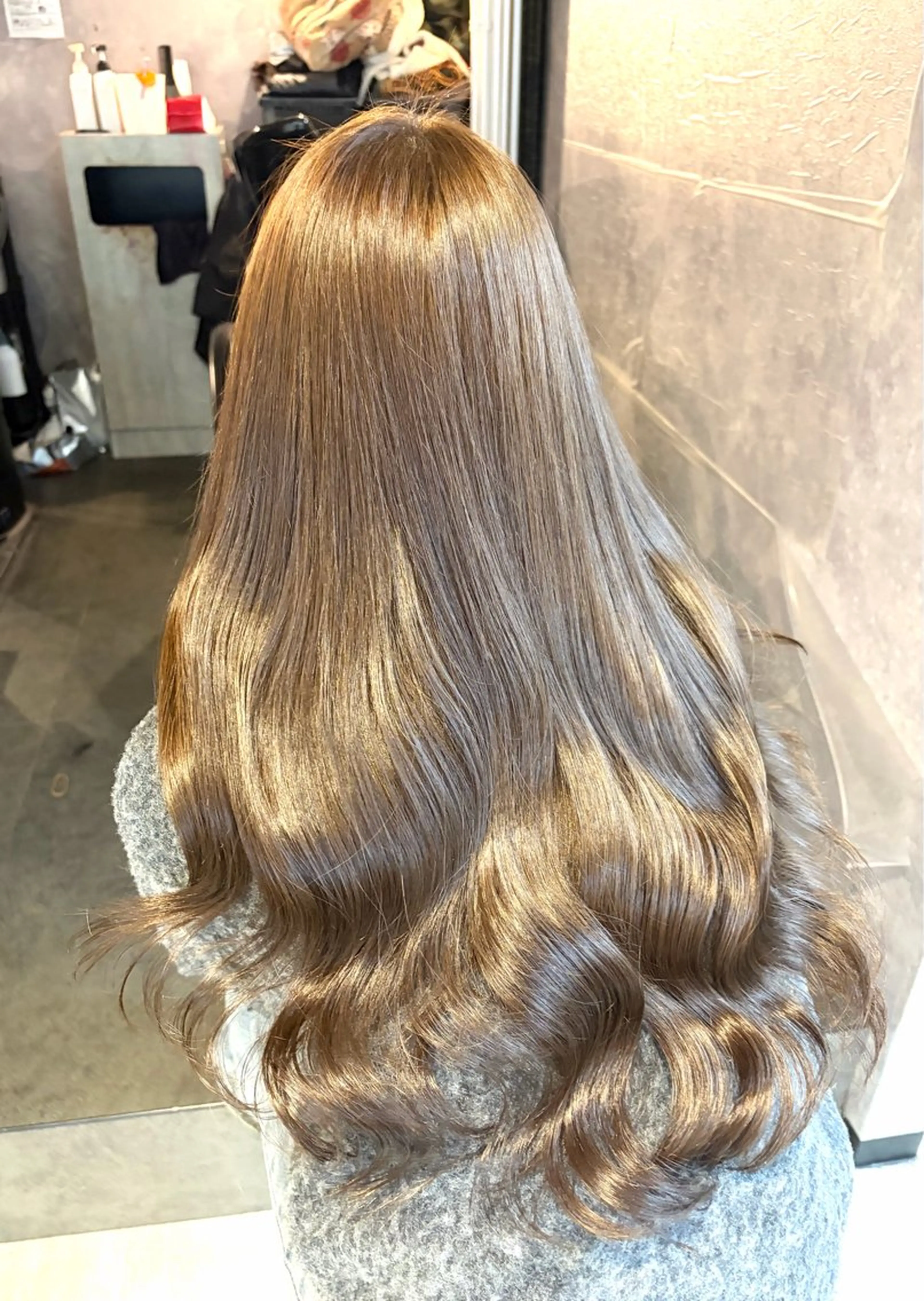 ロング カラー ヘアカラー 🩶鈴木茉奈🩶艶髪 /透明感/暖色カラーのヘアスタイル