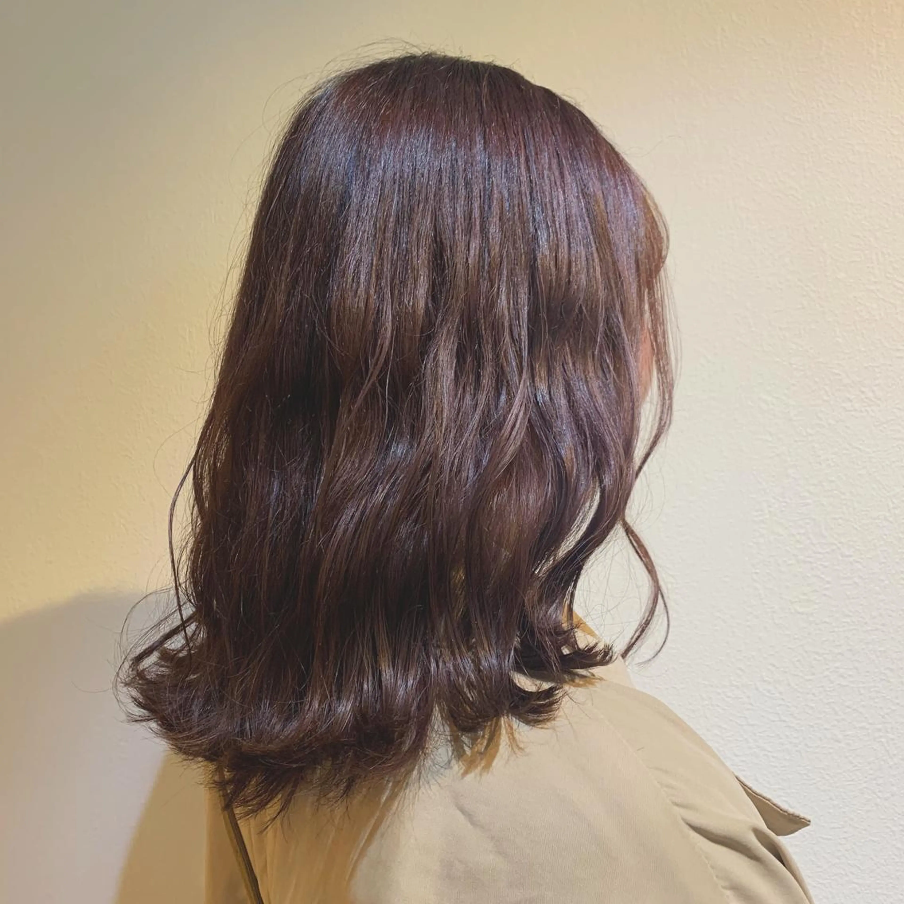 セミロング カラー ピンクカラー 韓国🇰🇷髪質改善 Chisaki치사키のヘアスタイル