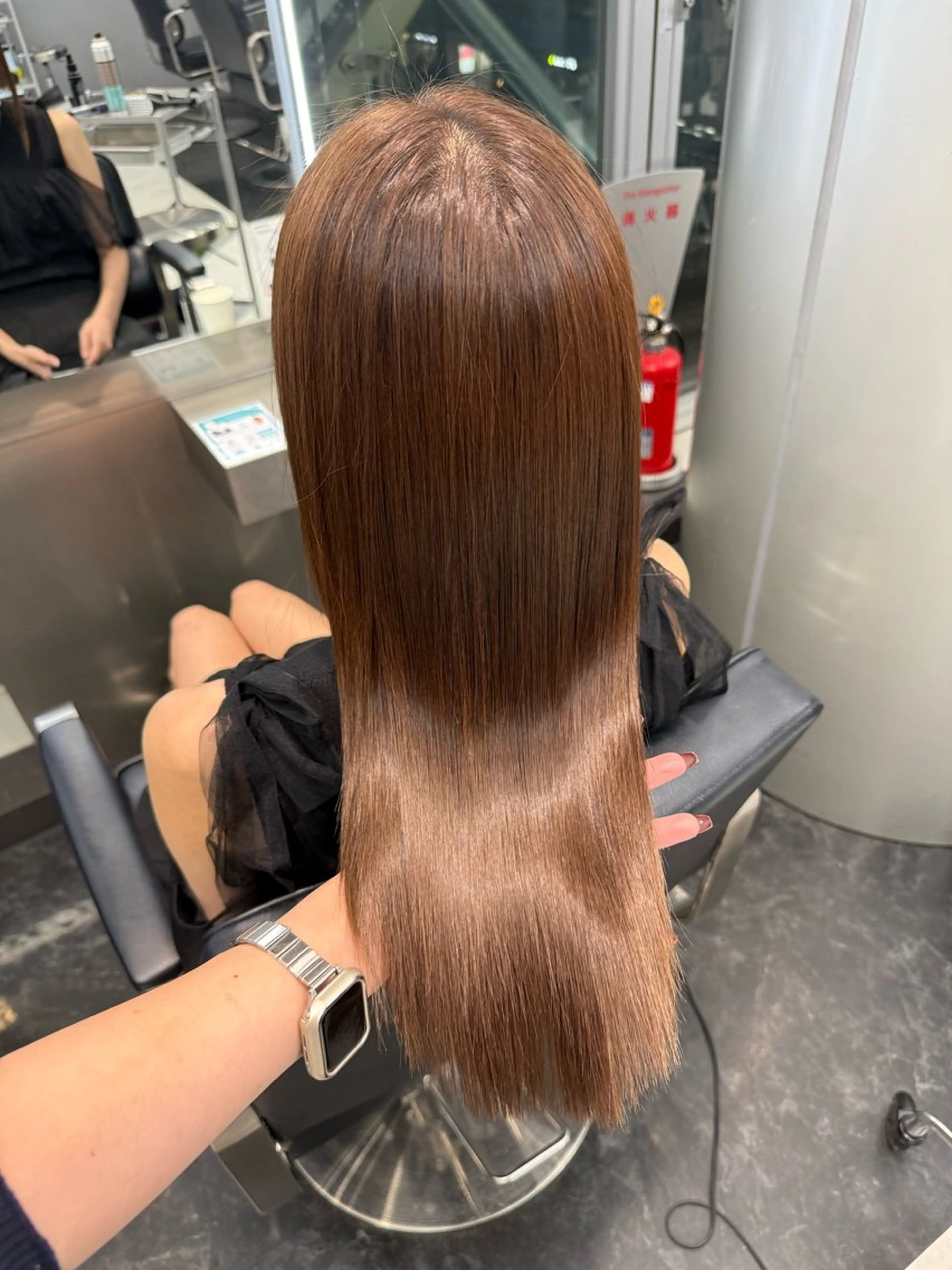 セミロング カラー トリートメント 韓国ヘア🖤/透明感 shihoのヘアスタイル