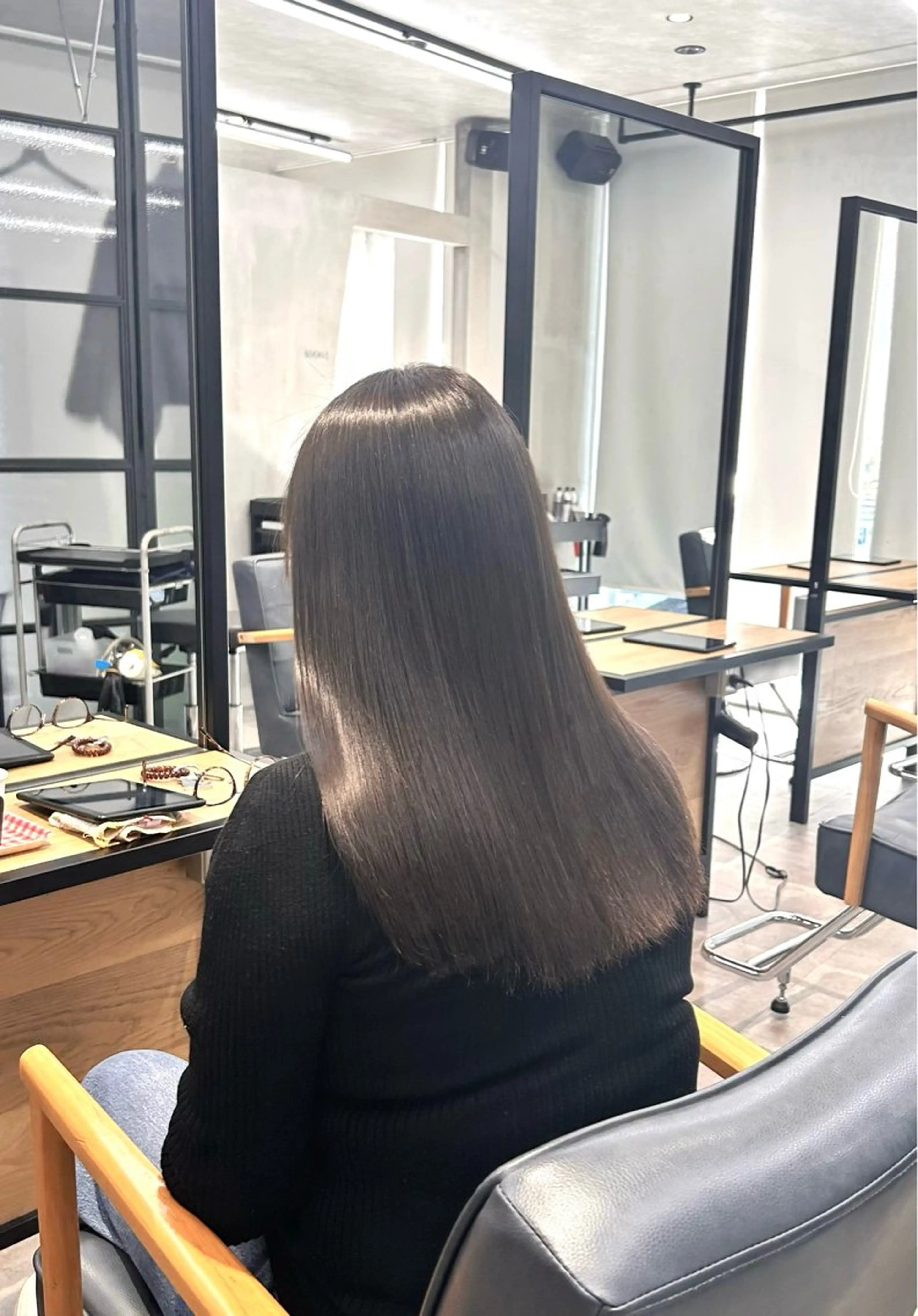 ミディアム カラー 韓国×髪質改善カラー 💎hinaのヘアスタイル