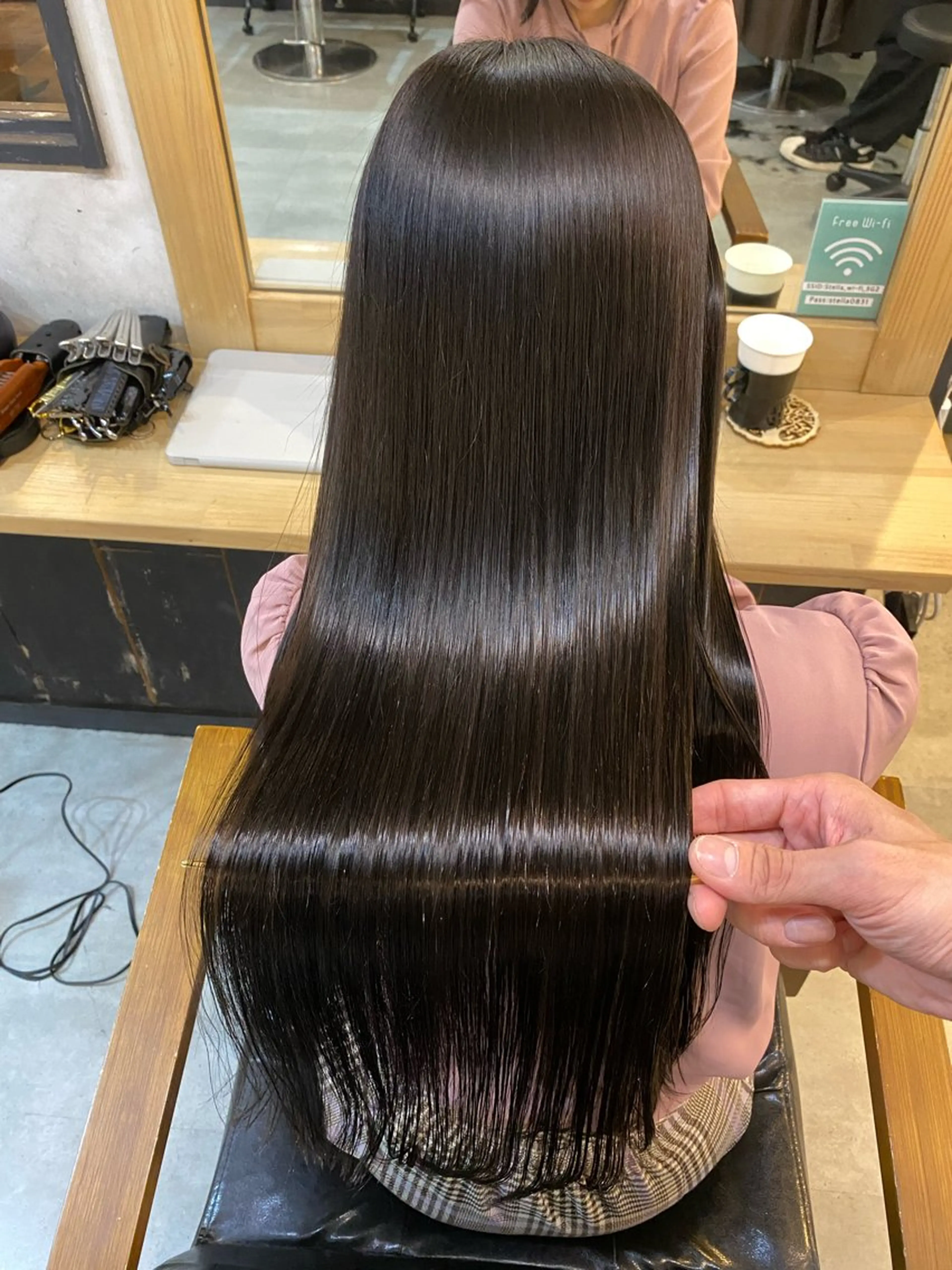 ロング 髪質改善 ロング 酸性ストレート 縮毛矯正 トリートメント ヘッドスパ ヘアセット 美髪矯正 🌈髪質改善 山下のヘアスタイル