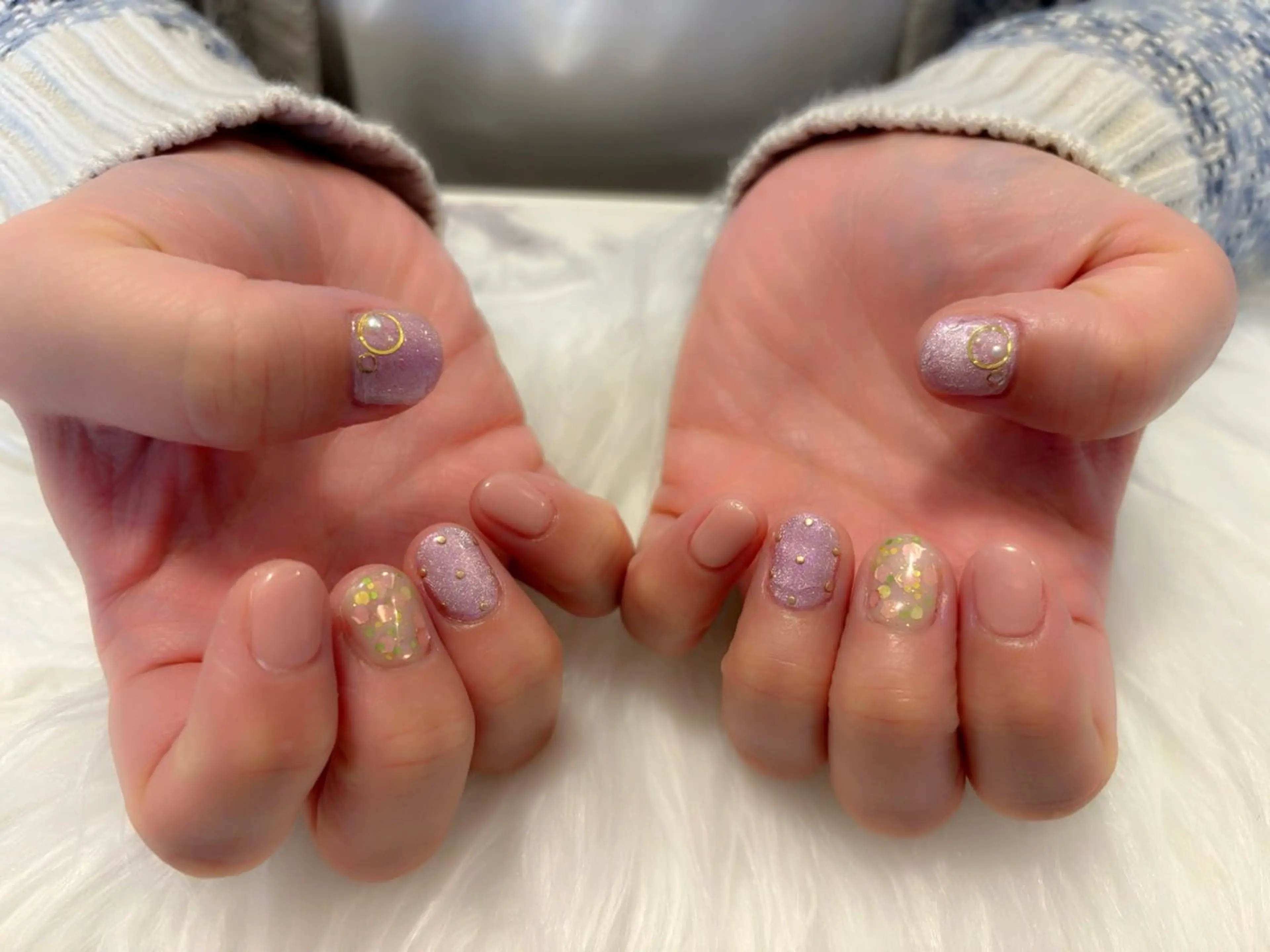 ネイル アートネイル 春ネイル komohana salon🌺のネイルデザイン