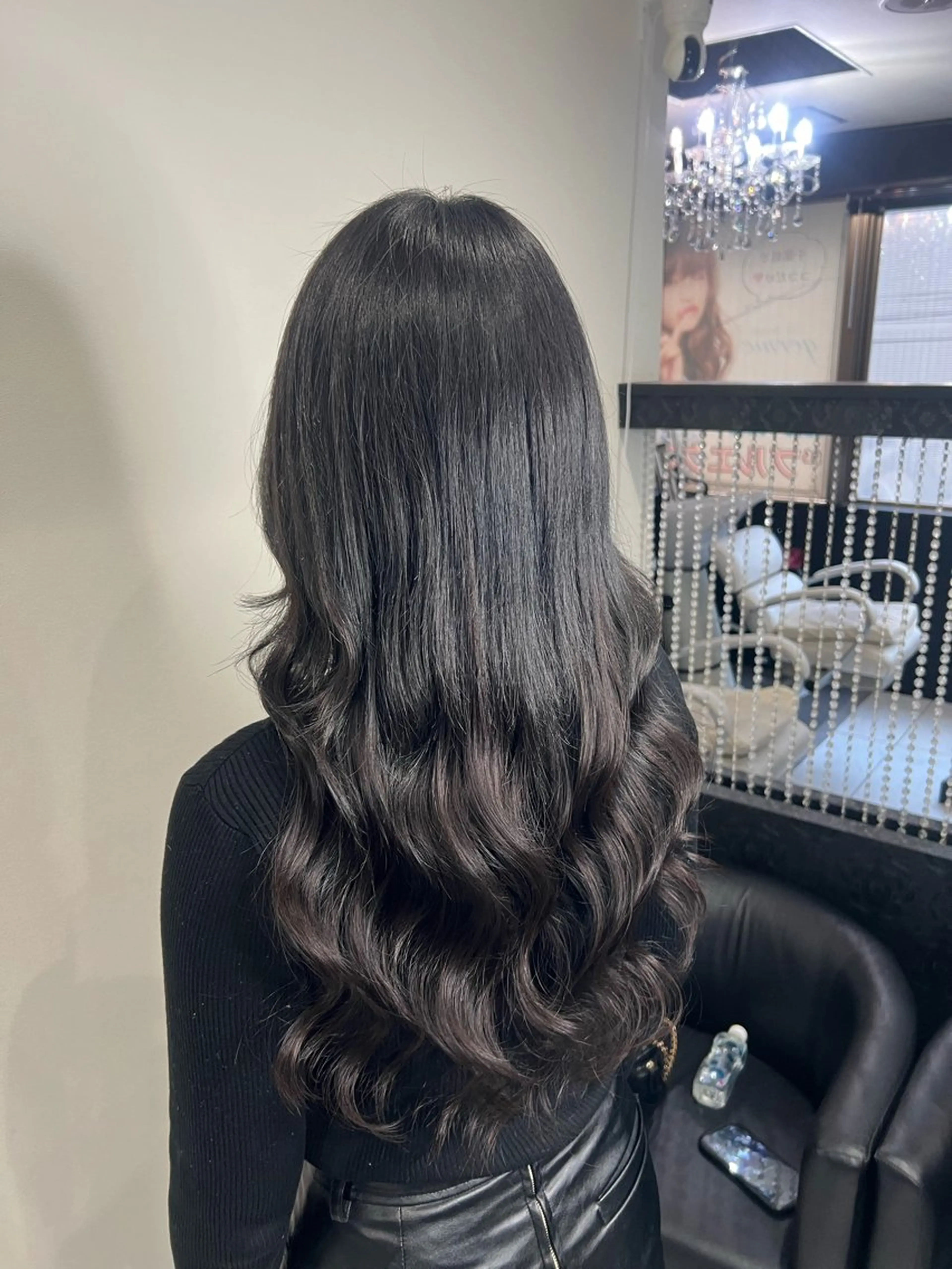 ロング カラー プルエクステ ブラウンカラー ダークブラウン エクステ トリートメント ヘアカラー トリートメント エクステ YUDU🍊 germe/ジェルムのヘアスタイル