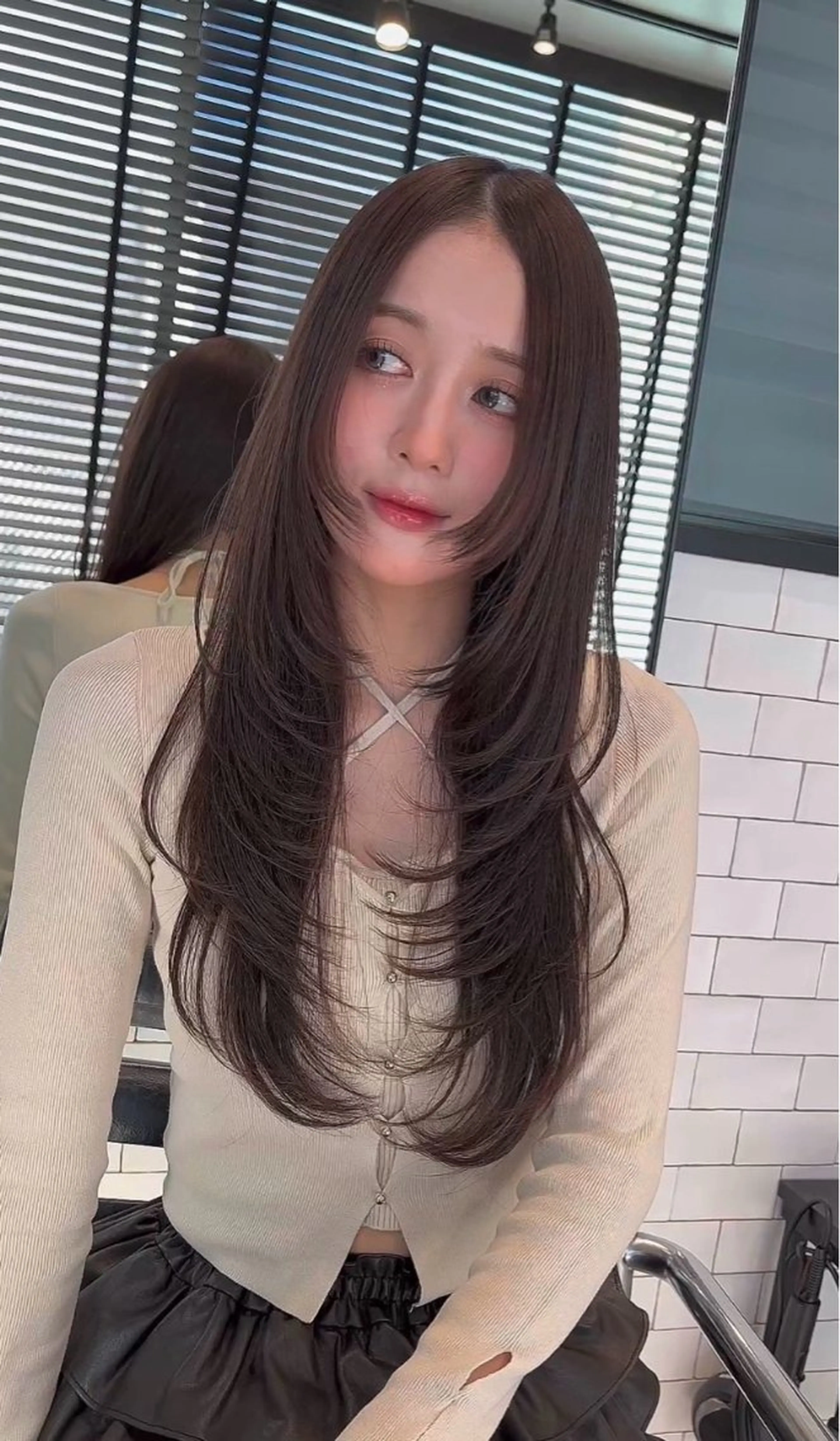 ロング カラー パーマ カット ヘアカラー トリートメント レイヤー/グレージュ 髪質改善/コウスケのヘアスタイル