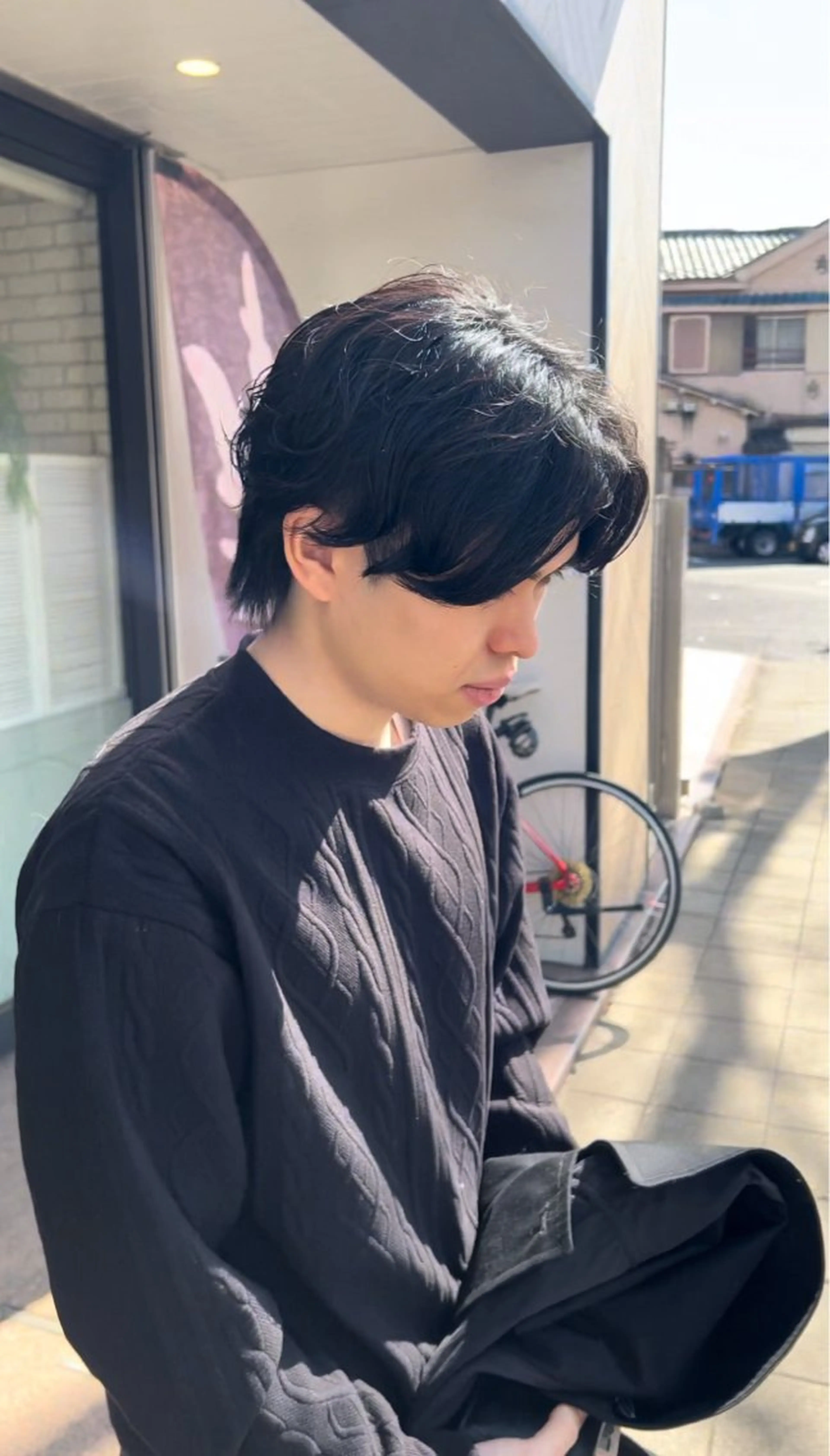 初めてのパーマにおすすめ♪ナチュラルパーマ+メンズカット¥9900の写真