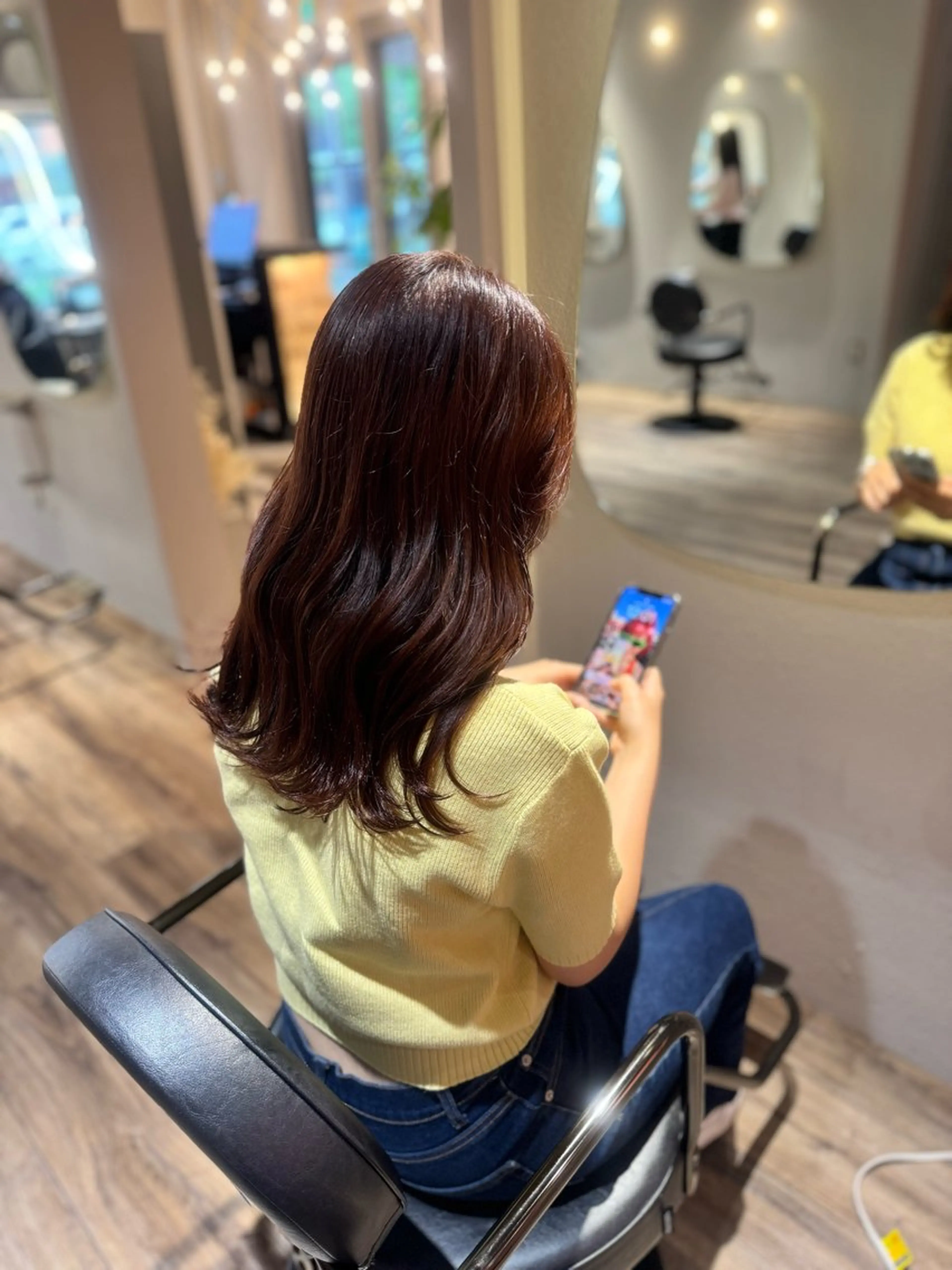 セミロング カット ヘアカラー 【天満1艶髪】潤艶/ 髪質改善🌹釣本竜哉のヘアスタイル