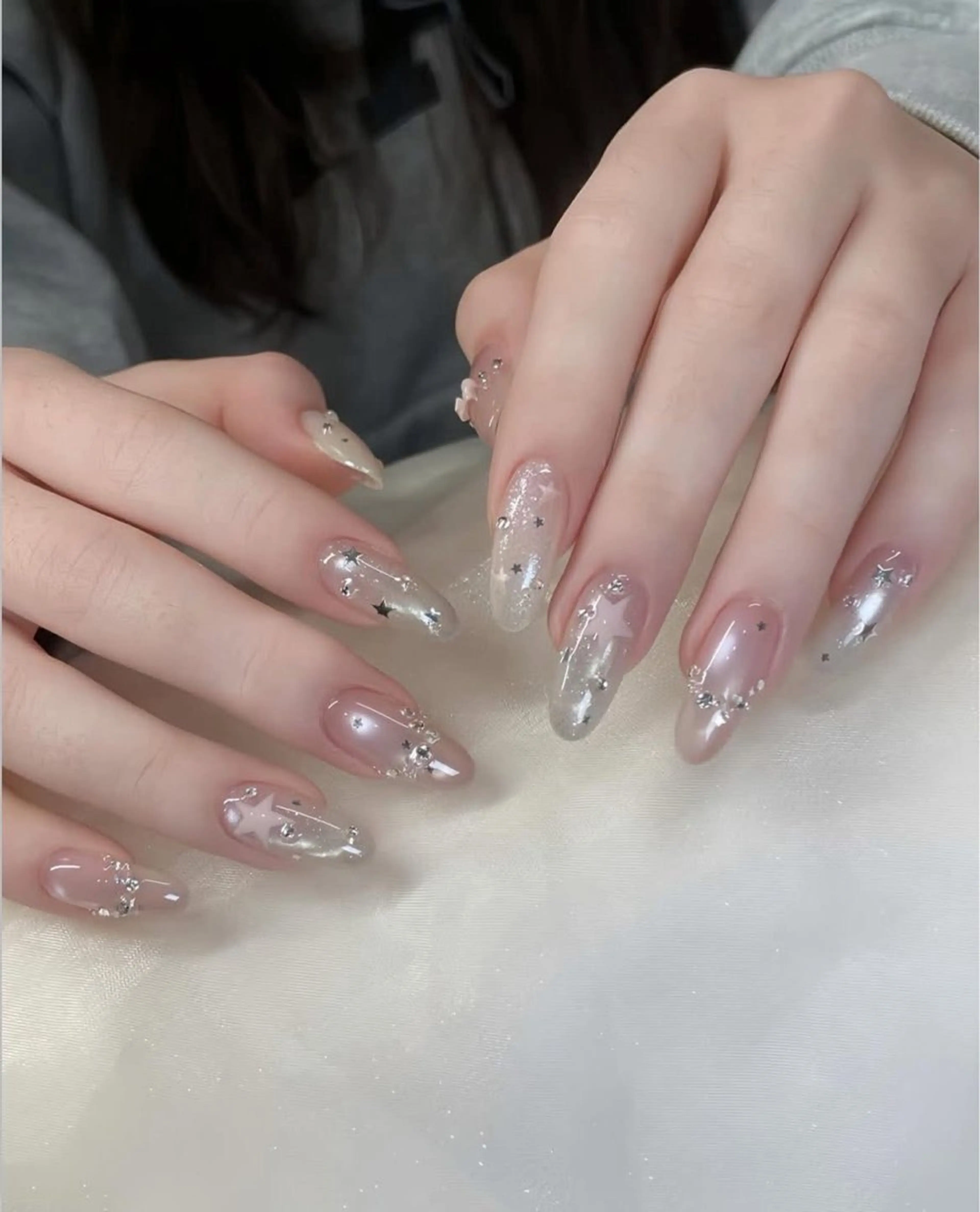 ネイル 長さ出し フットネイル ジェルネイル 韓国ネイル マグネットネイル ハンドネイル YMT NailStudioのネイルデザイン