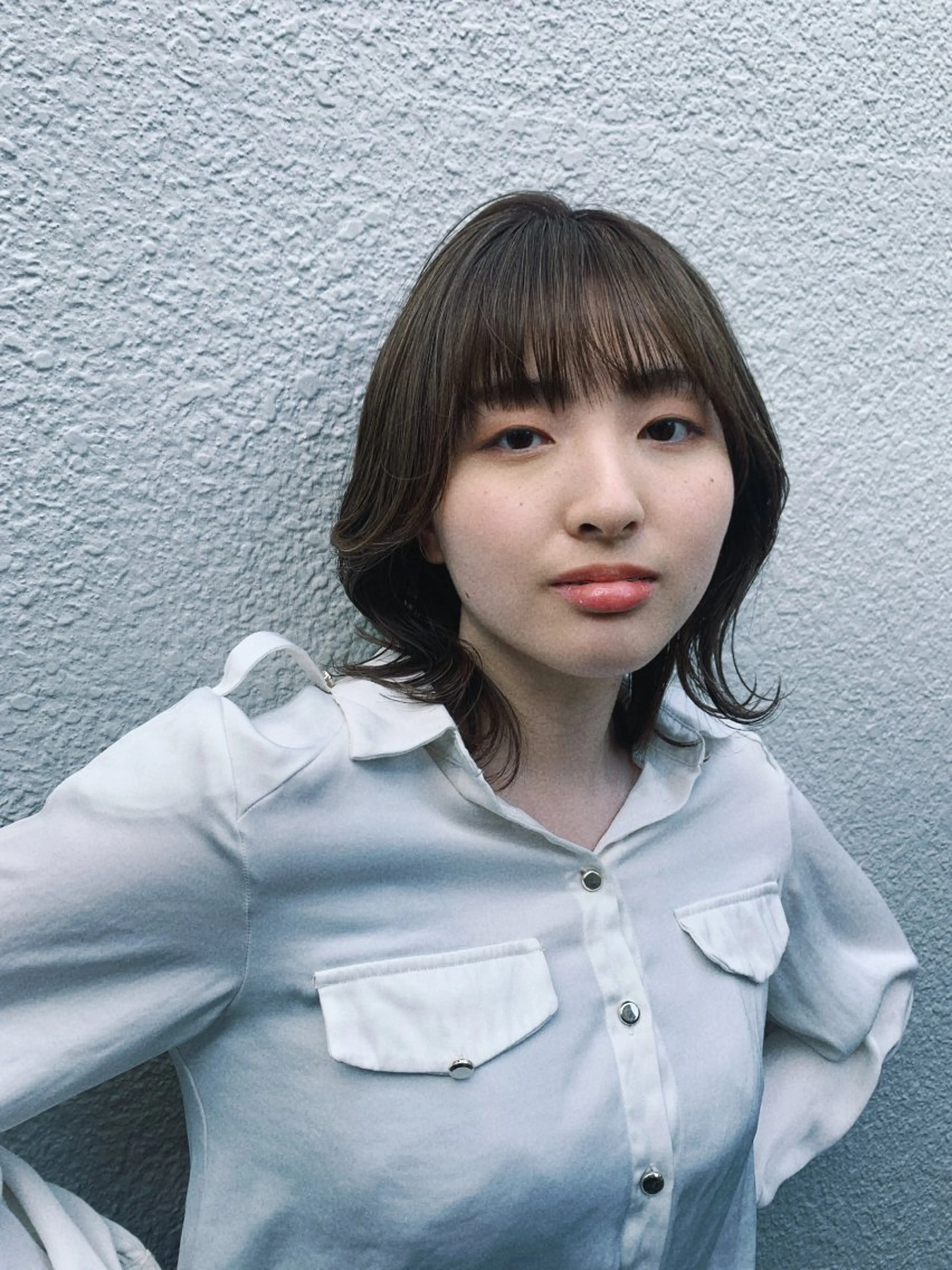 ミディアム カラー カット ヘアカラー ルーツカラー/ デザインカラー/井川のヘアスタイル