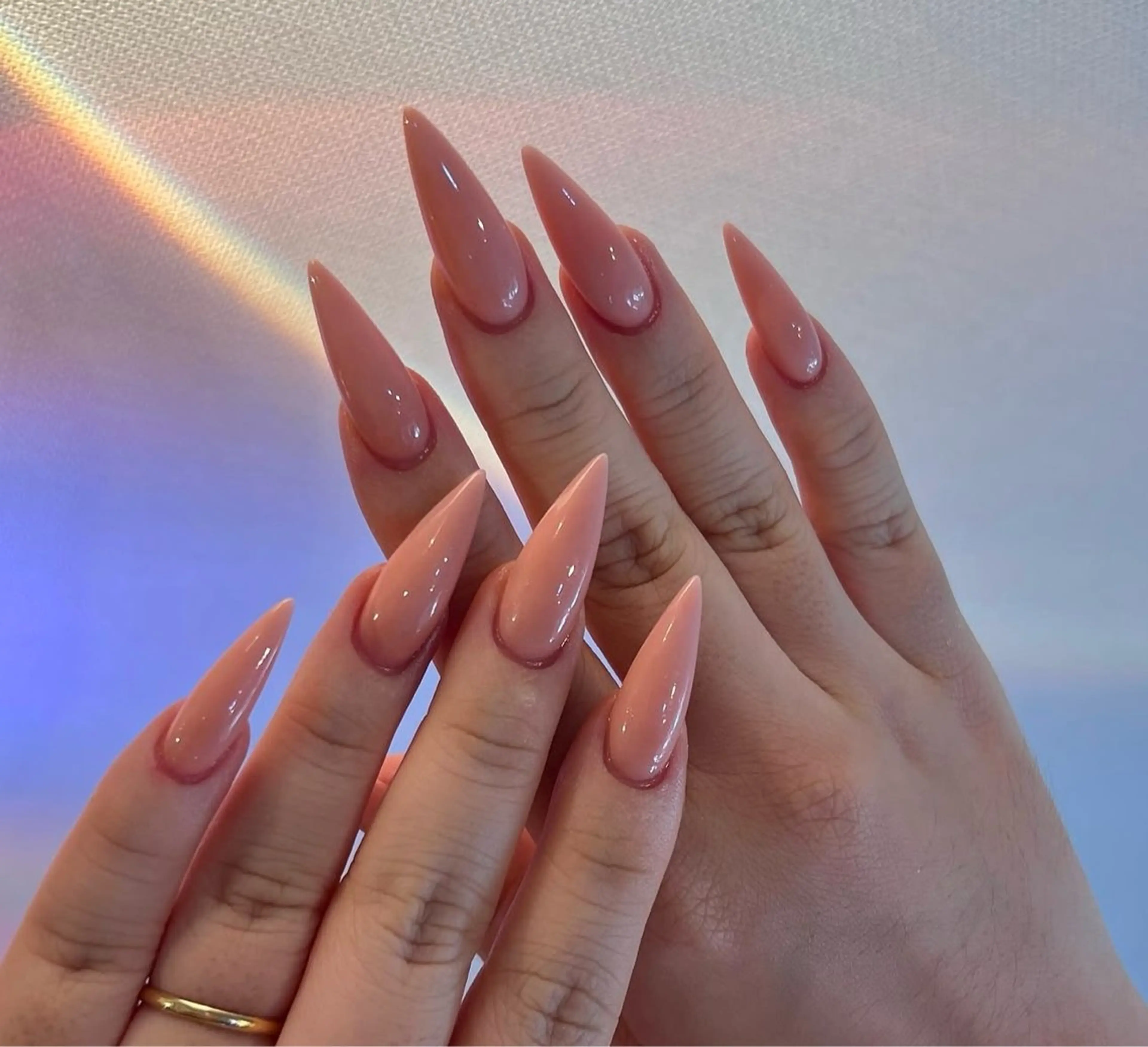 ネイル グラデーション キラキラネイル ワンカラーネイル 冬ネイル Jenn Nail Salonのネイルデザイン