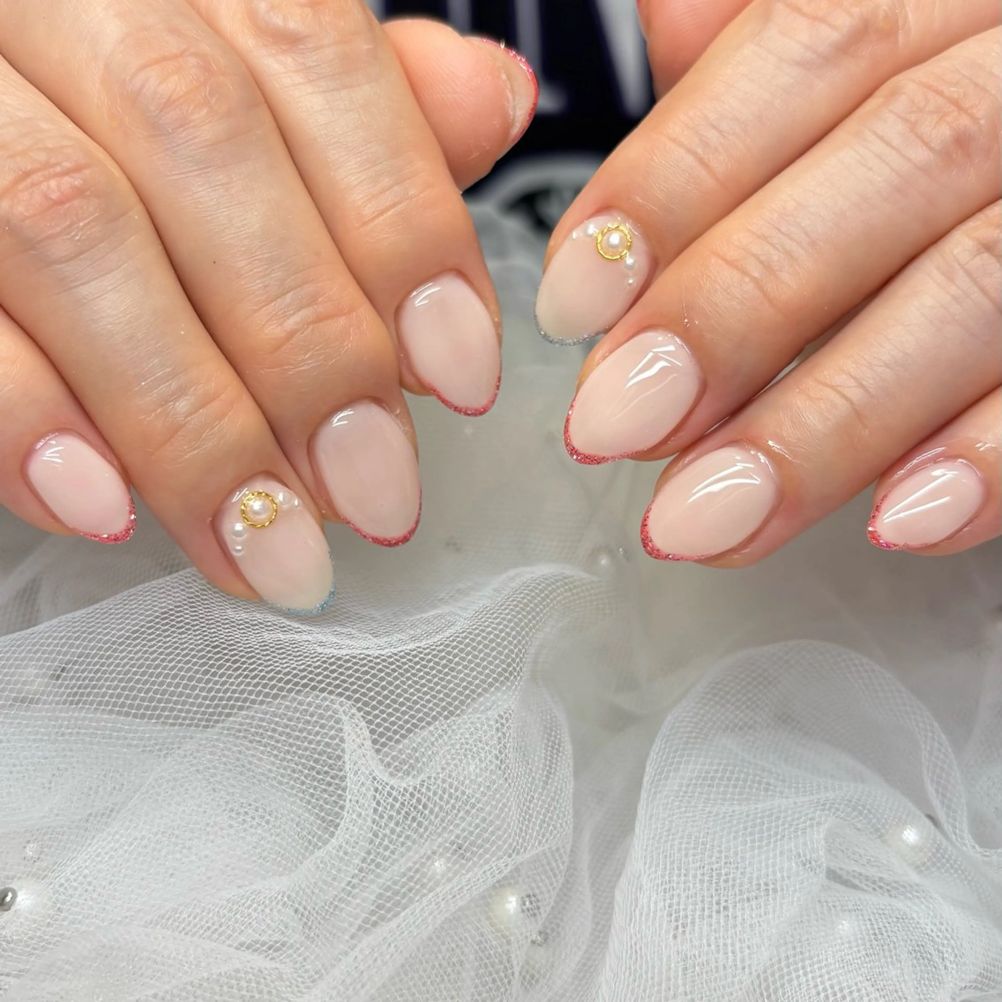 ネイル キラキラネイル ラメ(グリッター) ハンドネイル 荒巻 めいのネイルデザイン