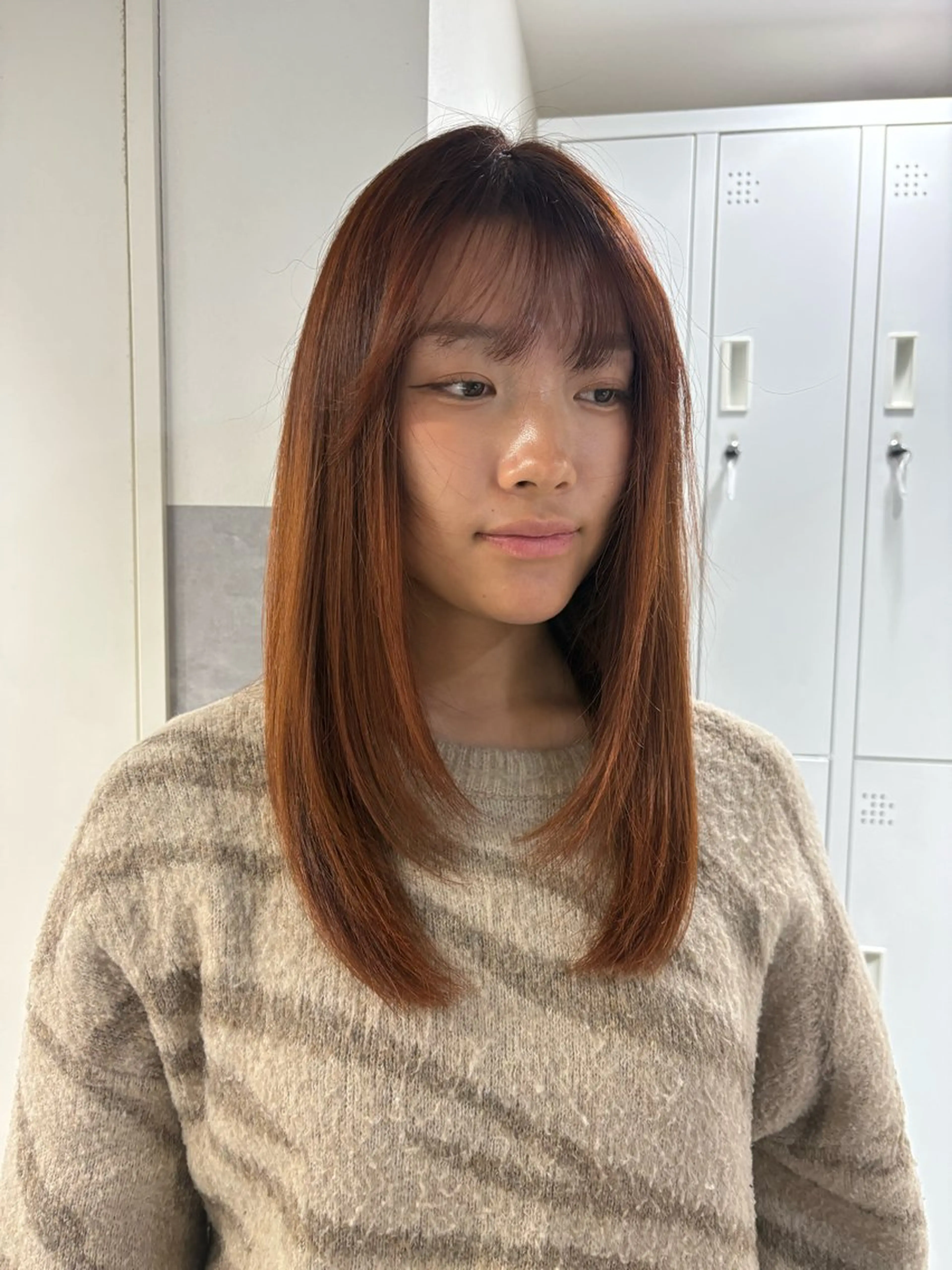 カラー ヘアカラー ベージュ、ブラウン ／ボブ　ユミのヘアスタイル