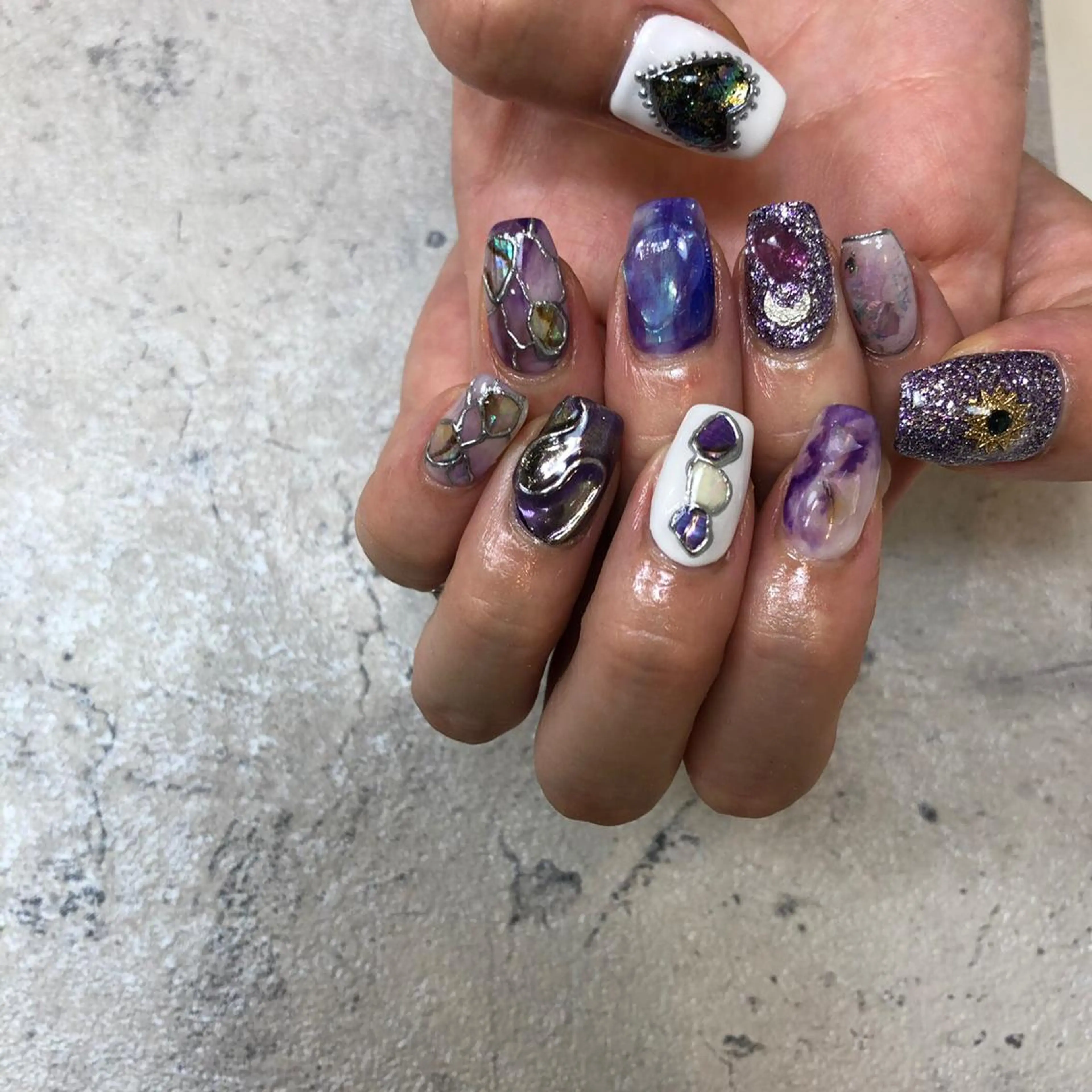 ネイル ハンドネイル umber 三茶1分のネイルデザイン