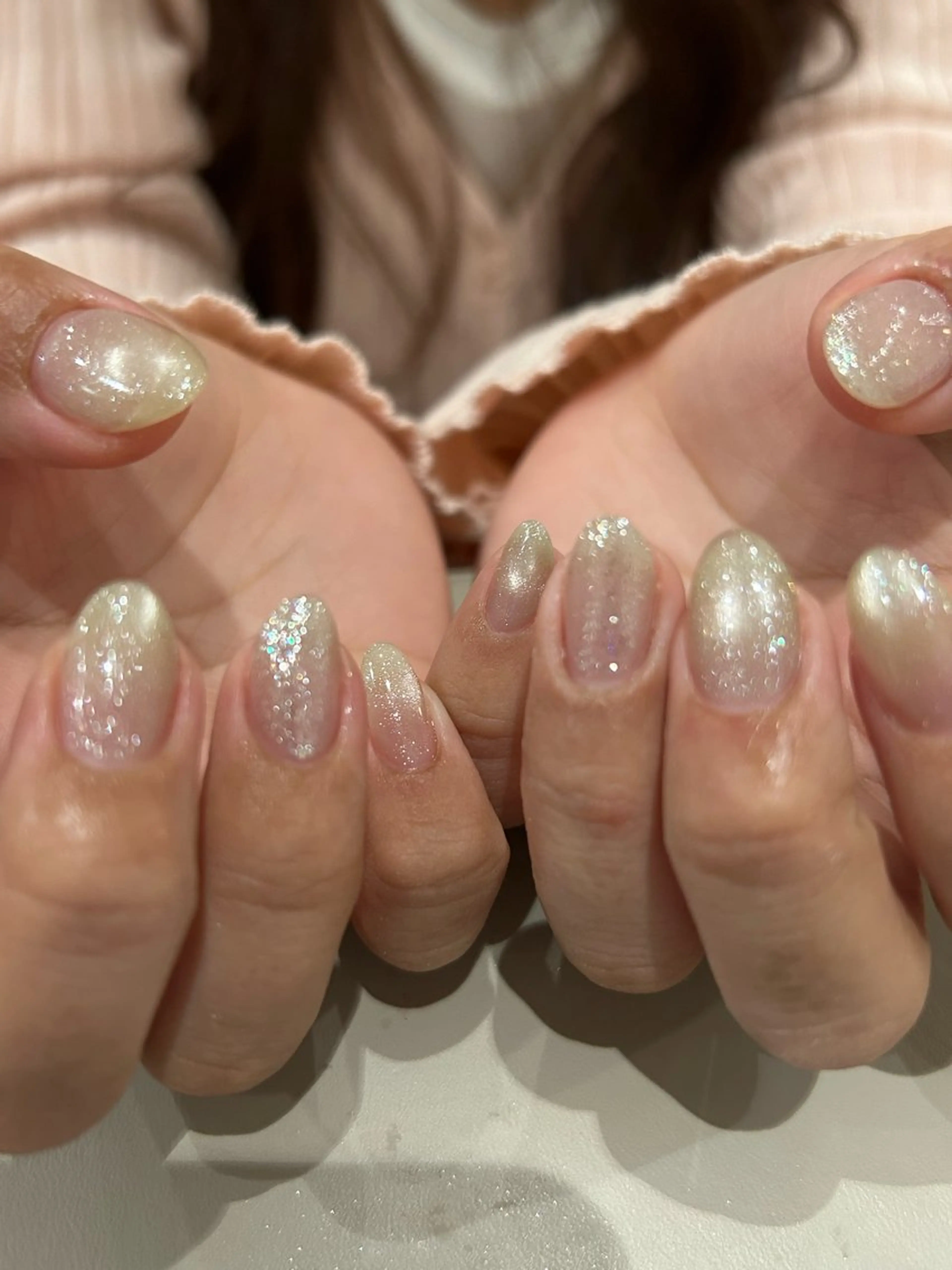 ネイル ラメ(グリッター) マグネットネイル Yarm As Etel ..のネイルデザイン