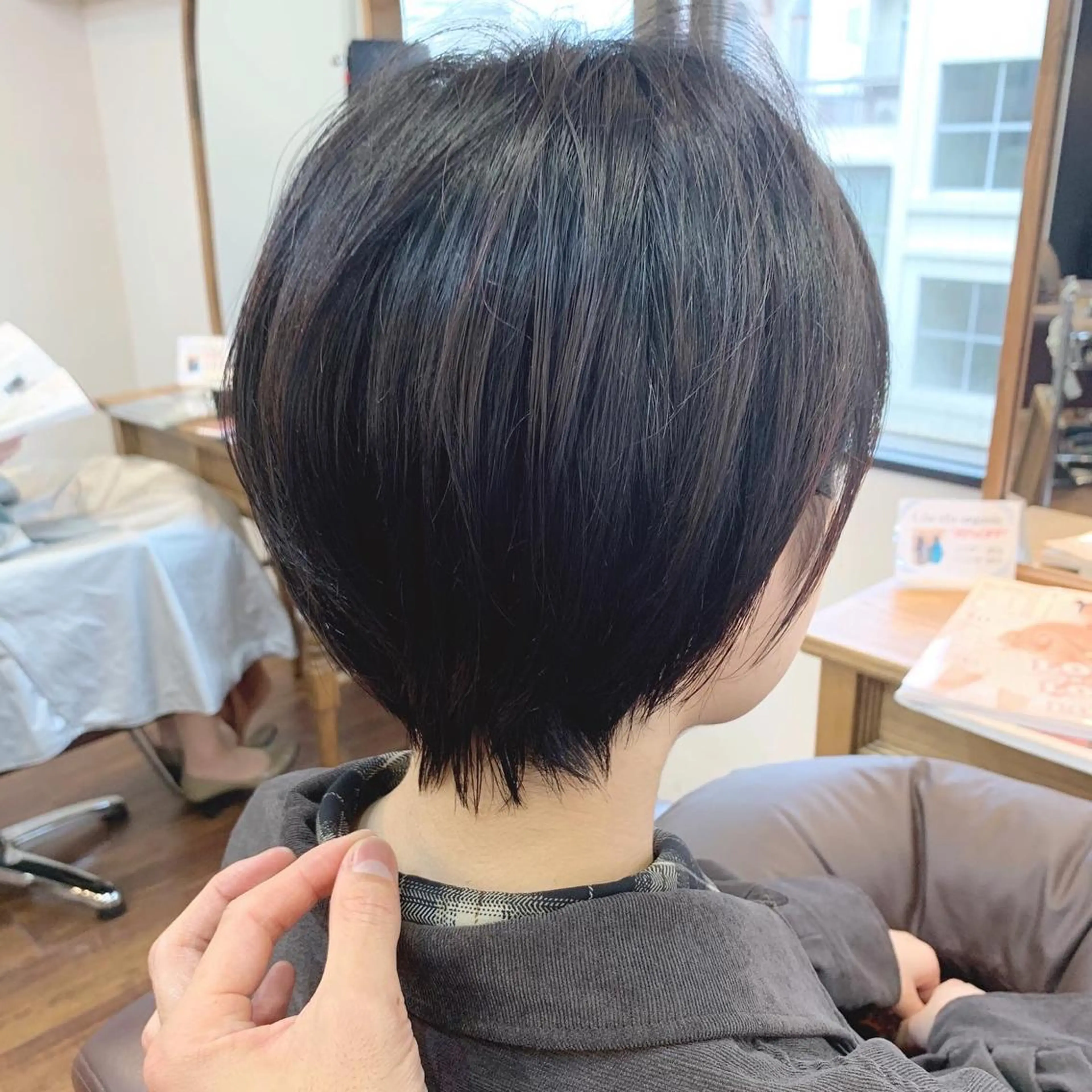 ショート 縮毛矯正/ショート/ レイヤー/畑中正敏のヘアスタイル