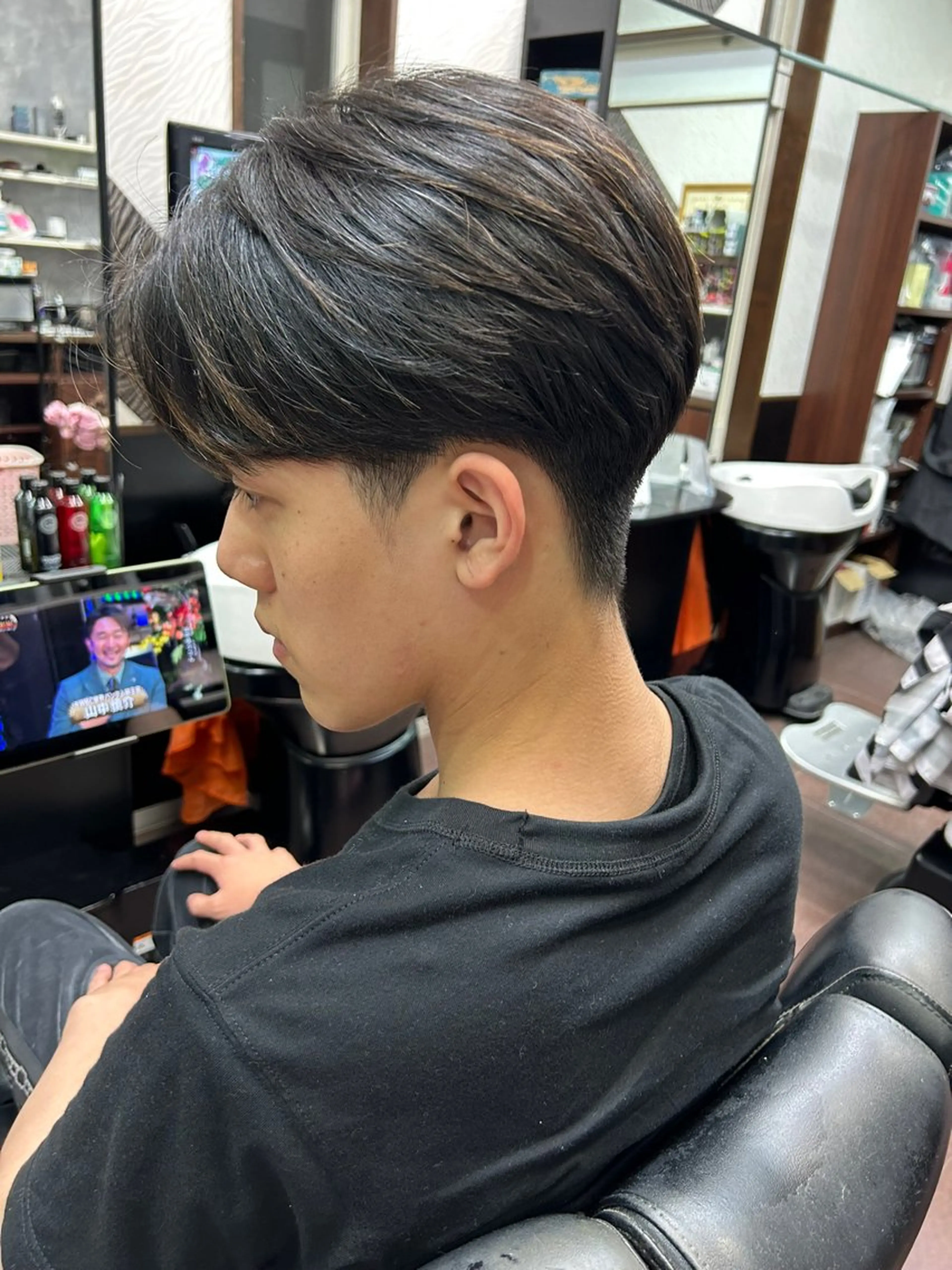 メンズ 縮毛矯正 河野 敬之のヘアスタイル