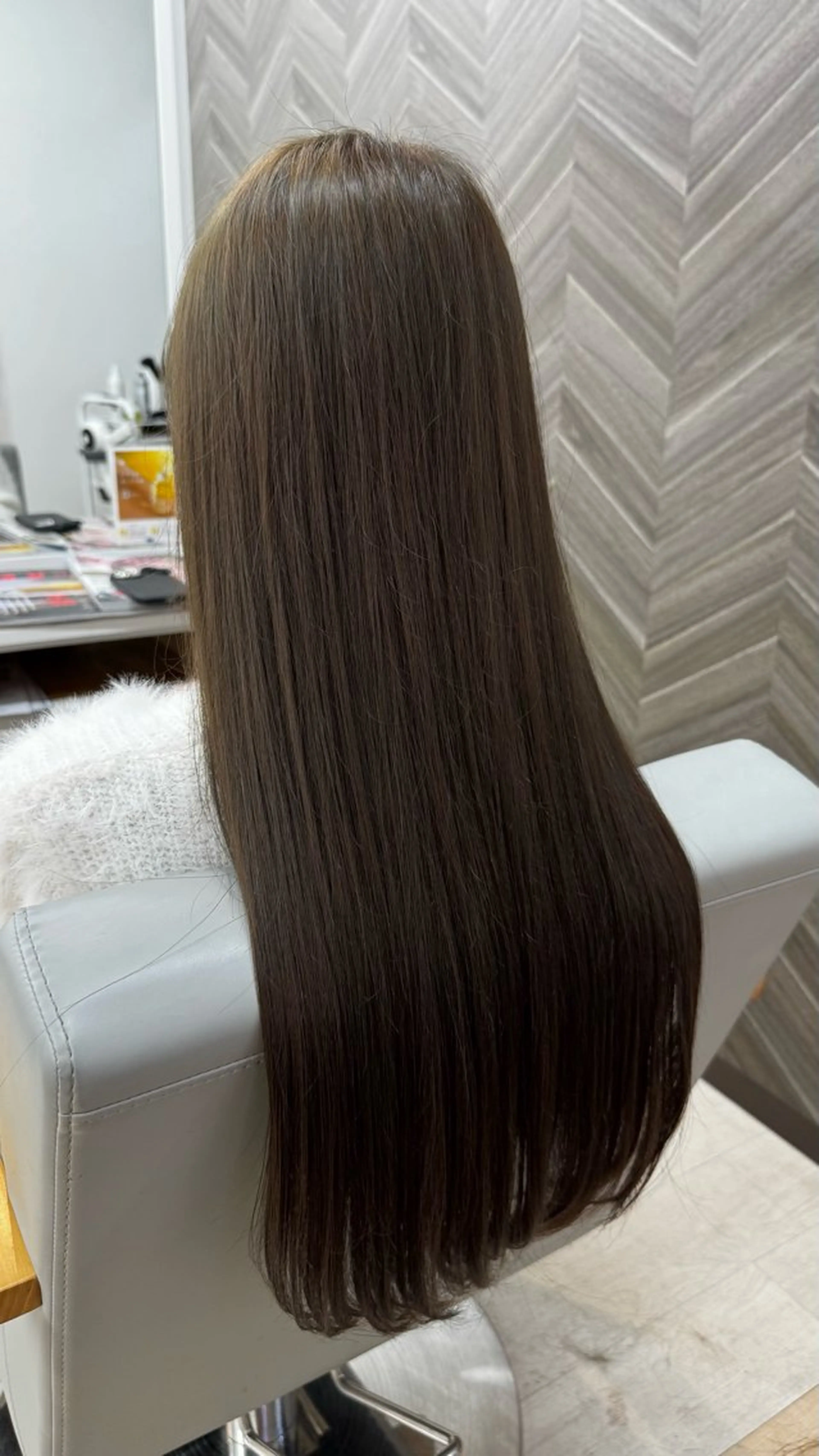 ロング カラー カット ヘアカラー トリートメント 武田 つぐみのヘアスタイル