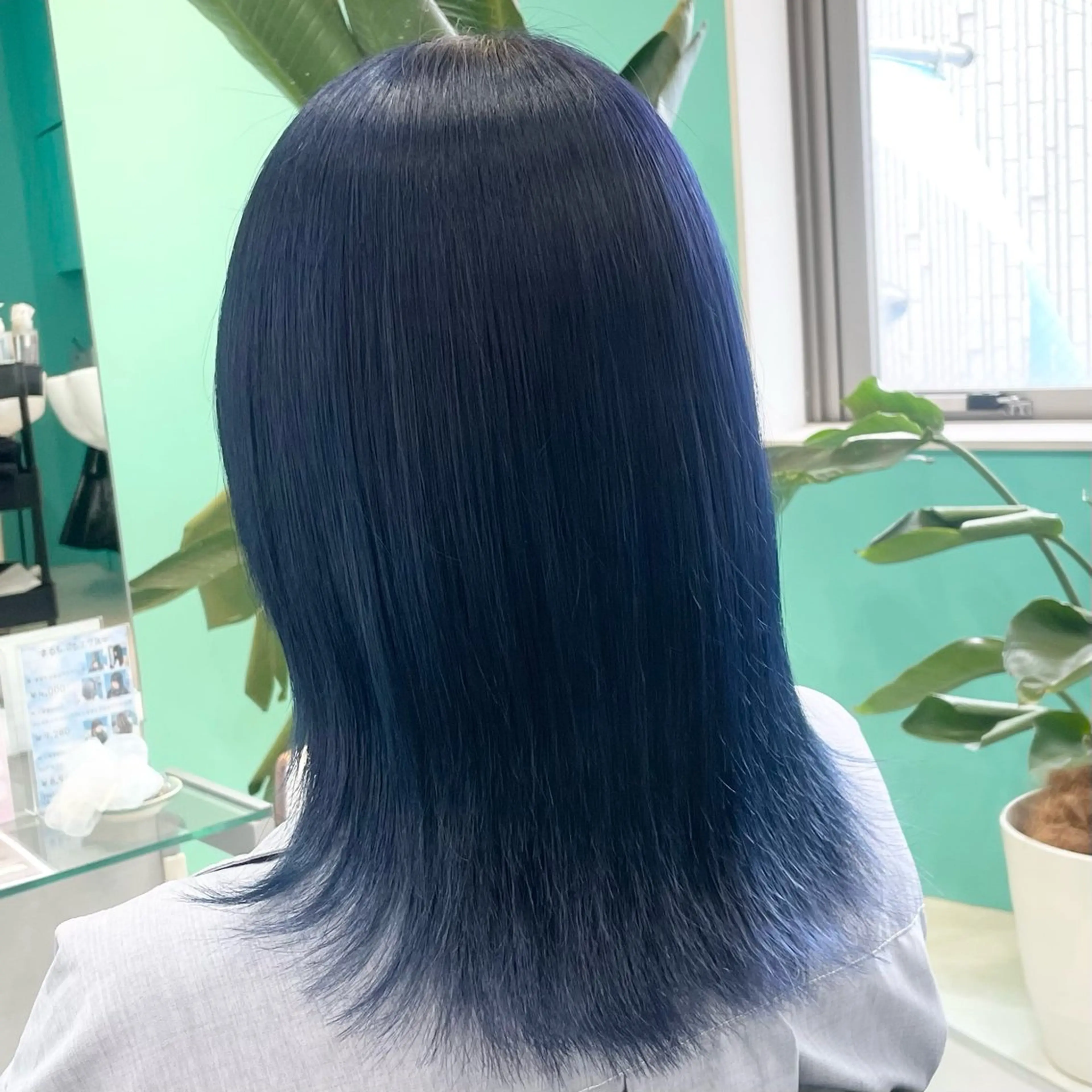 ミディアム カラー ブルーカラー ネイビーカラー デザインカラー/ ボブ/Natsukiのヘアスタイル