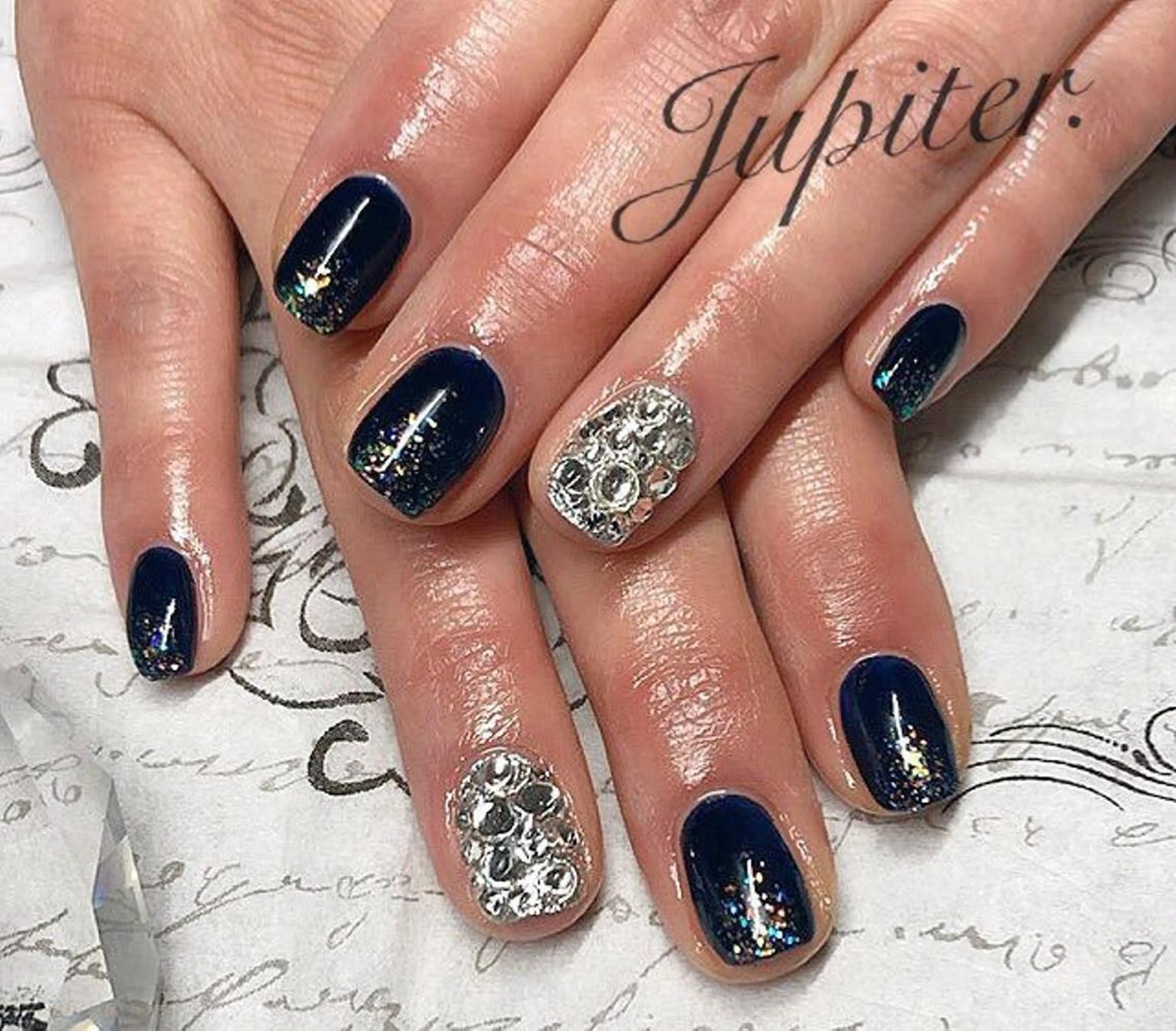 ネイル ストーンネイル ハンドネイル Jupiter .のネイルデザイン