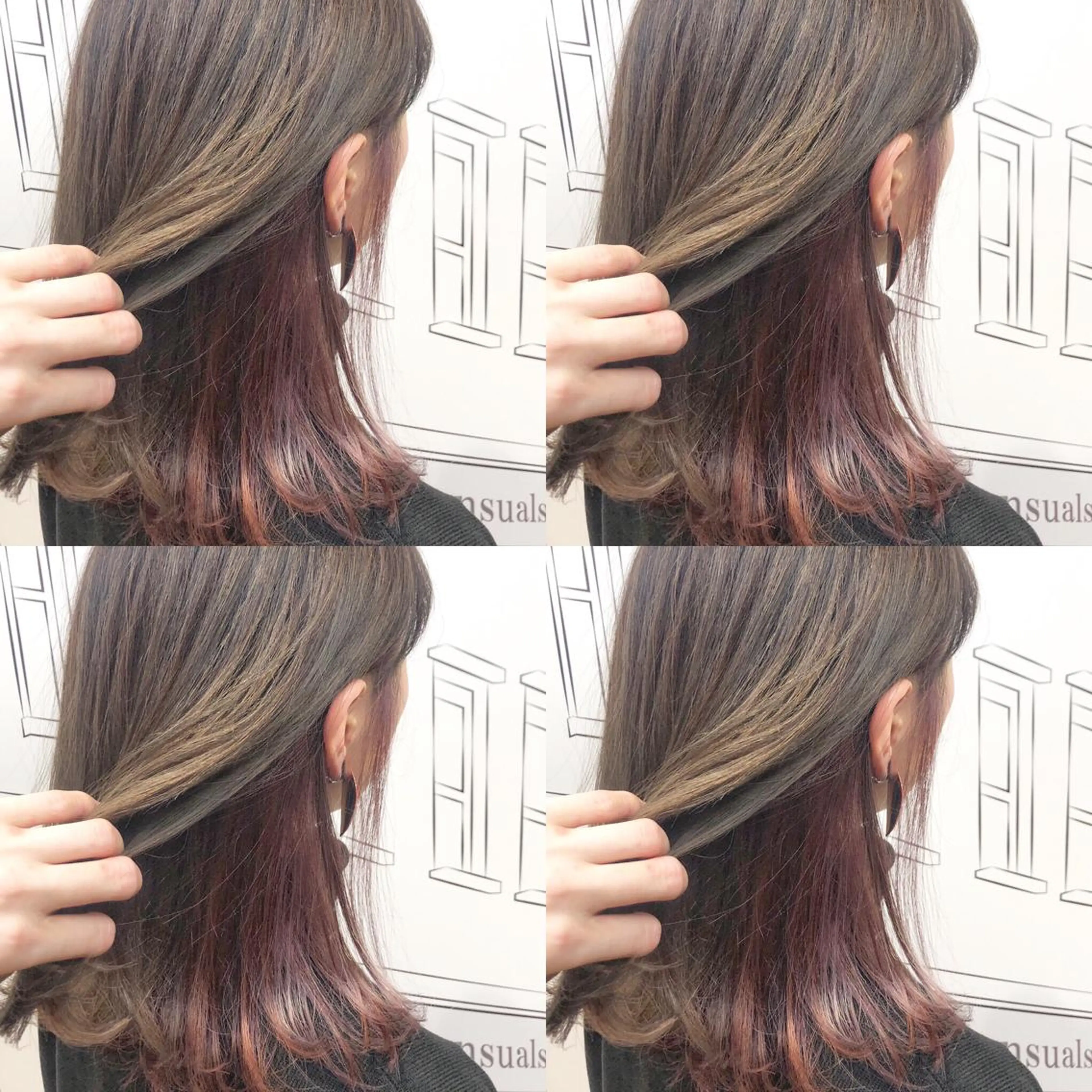 ミディアム カラー TOMOKA 艶髪/透明感カラーのヘアスタイル