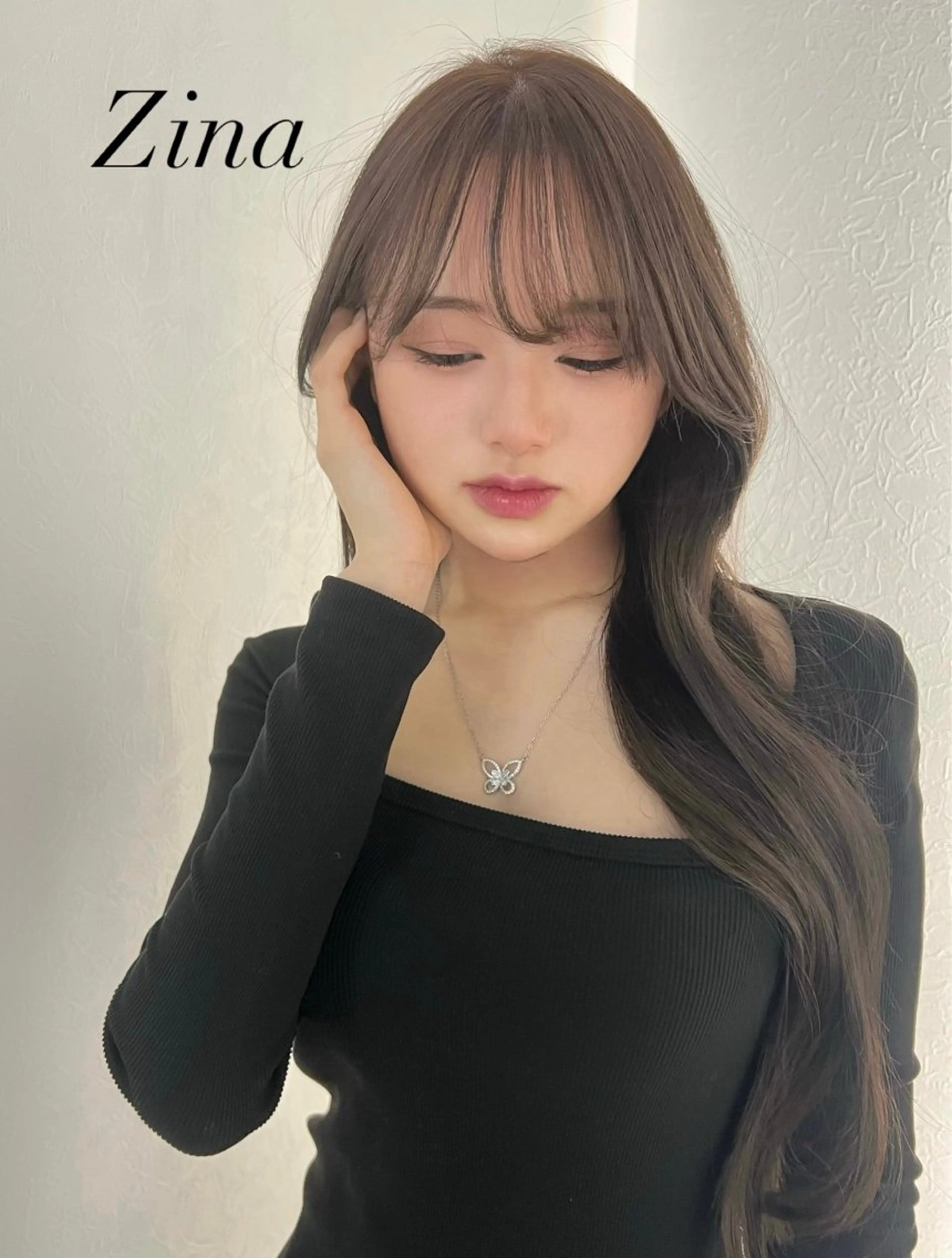 ロング カット ヘアカラー トリートメント 韓国ヘア🩶侑矢 艶髪透明感/福岡のヘアスタイル