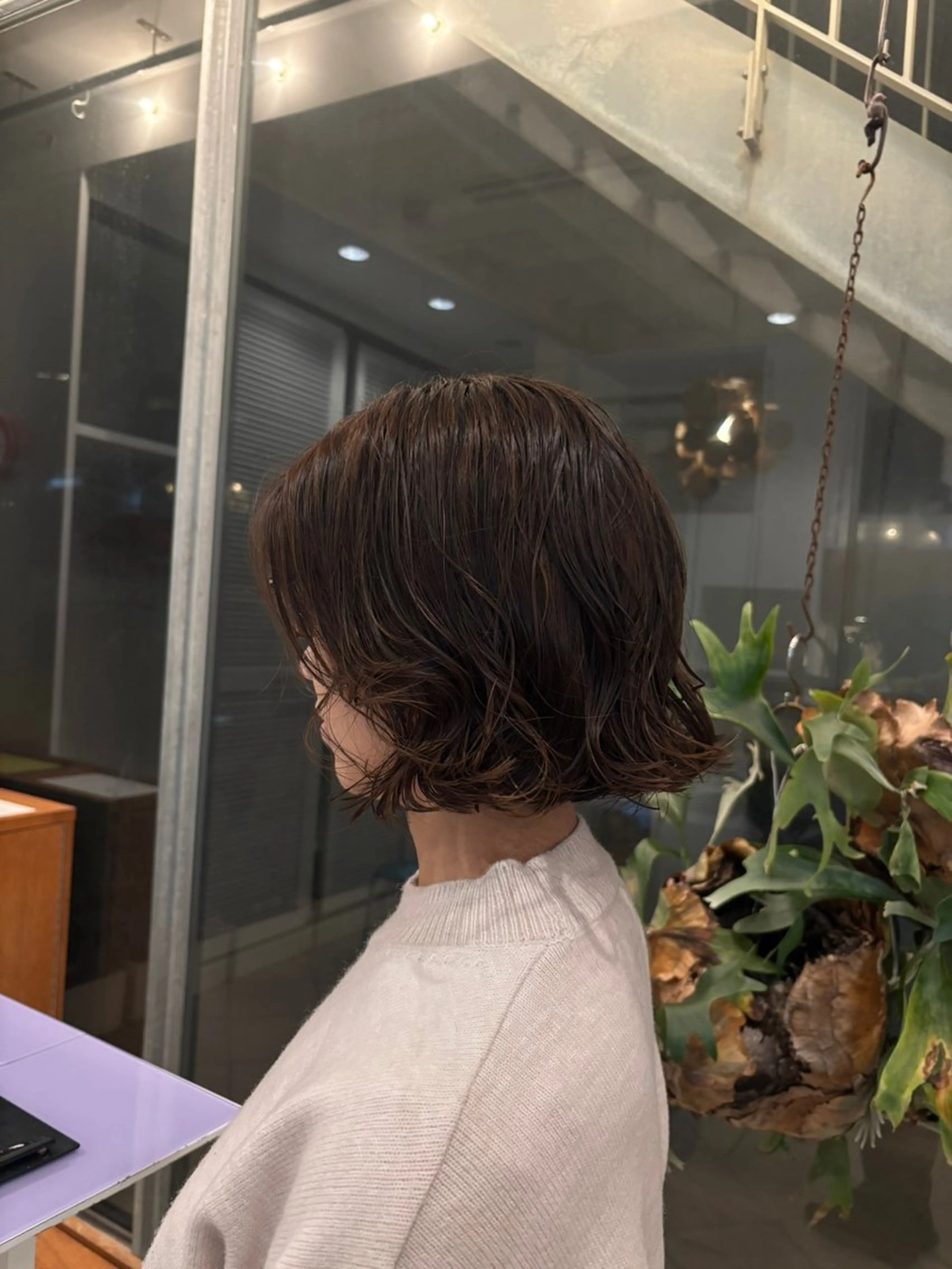 ショート パーマ 柿坂 華のヘアスタイル