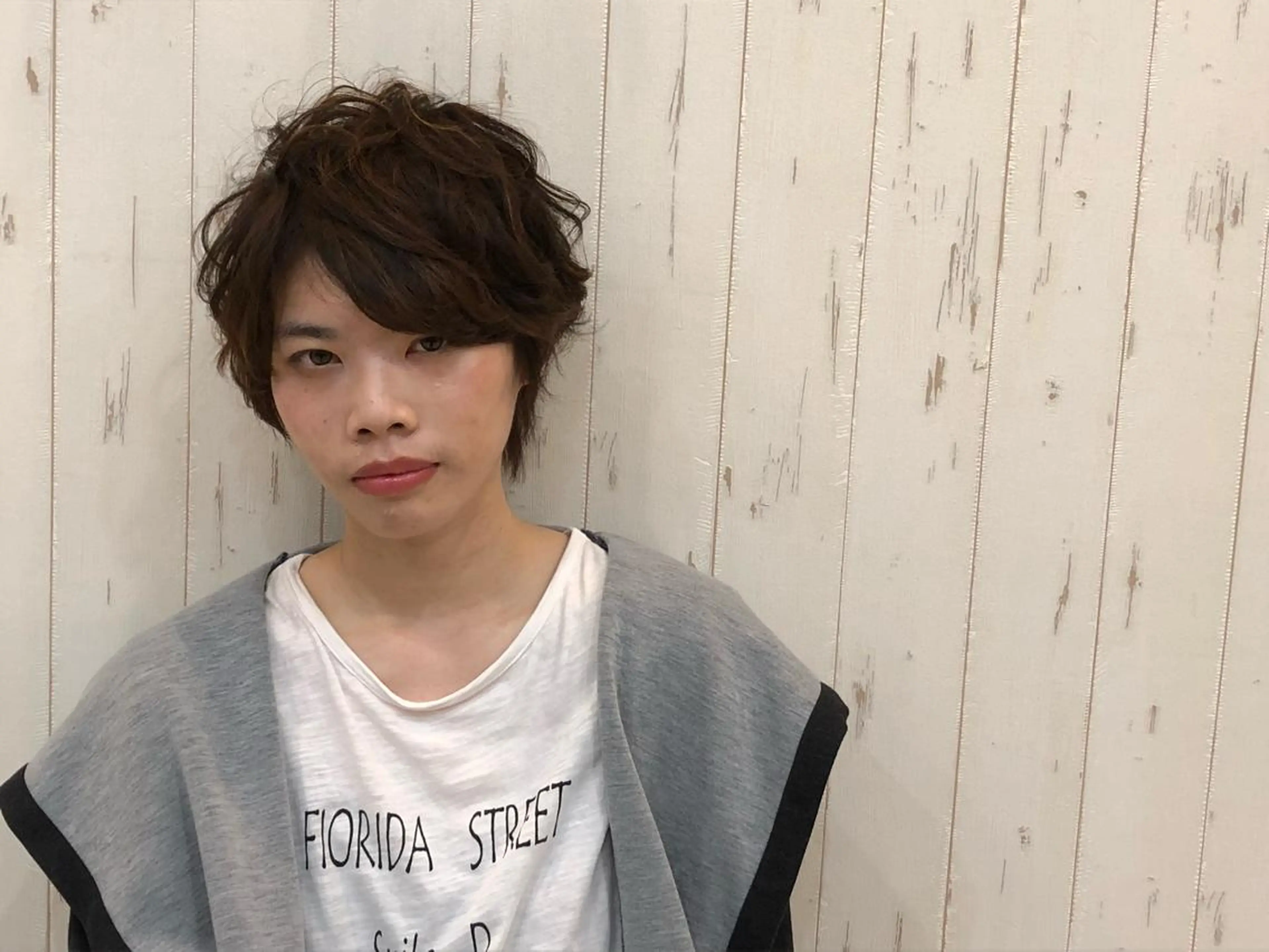 ショート カラー パーマ ヘアアレンジ KAIzen. tomoのヘアスタイル