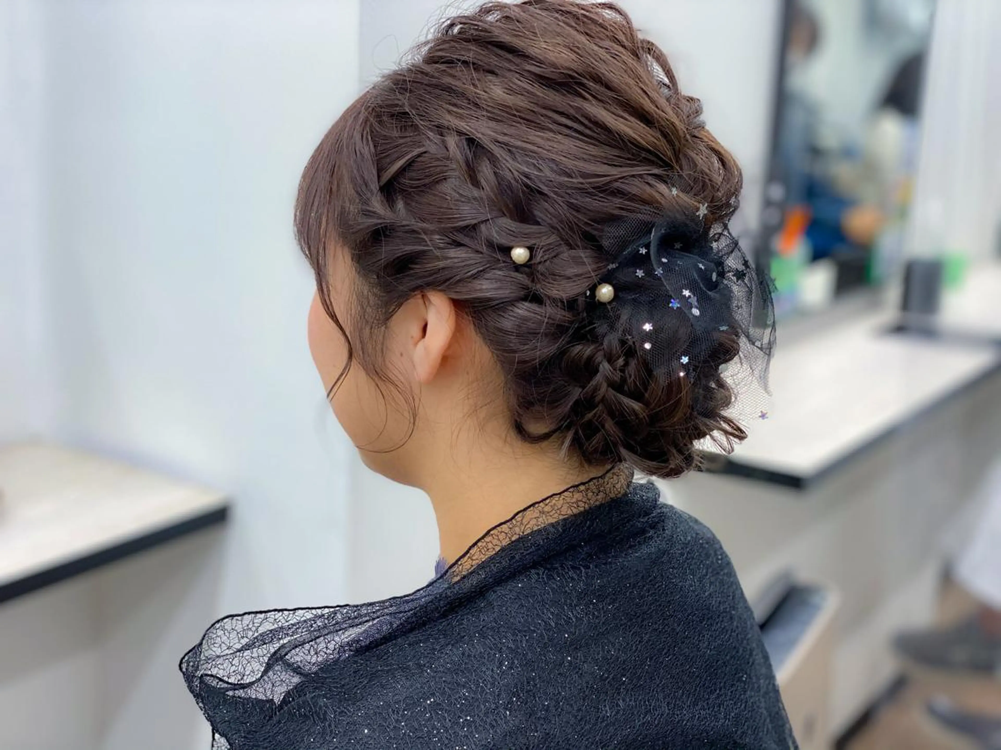 セミロング ヘアアレンジ louwe 武藤幸世のヘアスタイル